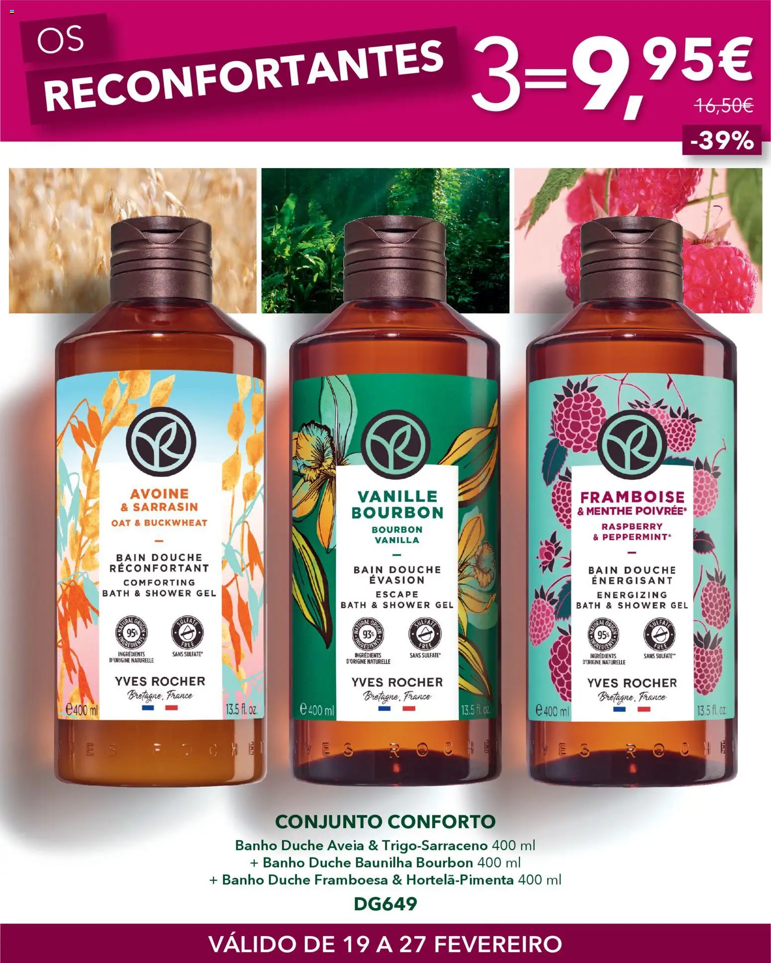 Yves Rocher - Banhos duche │ válido de 19.02.2026 | Página: 3 | Produtos: Aveia, Banho