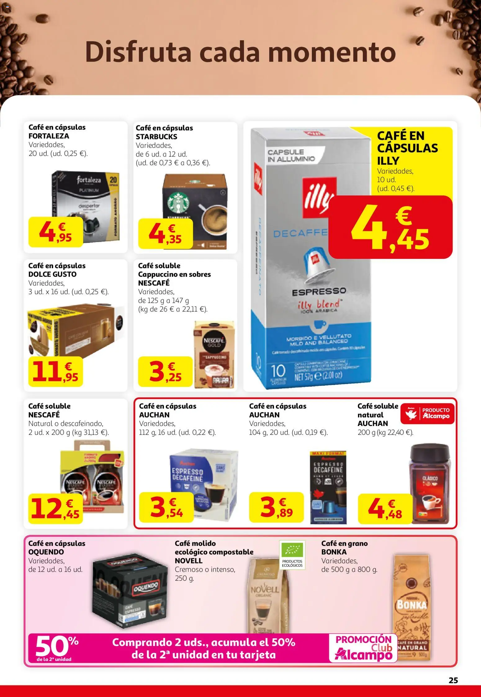 Alcampo folleto │ válido desde el 12.02.2026 | Página: 25 | Productos: Café, Café molido, Café en cápsulas, Café en grano