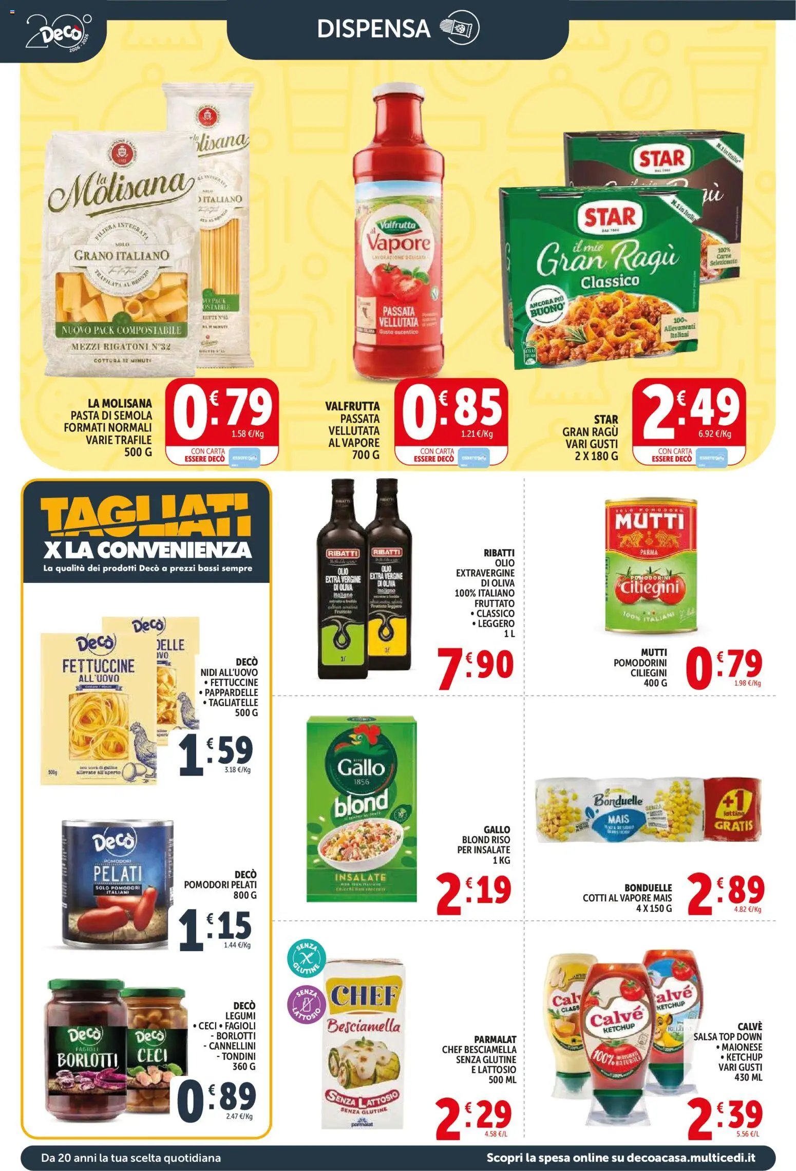 Volantino Decò del 21.04.2026 | Pagina: 8 | Prodotti: Riso, Ketchup, Mais, Besciamella