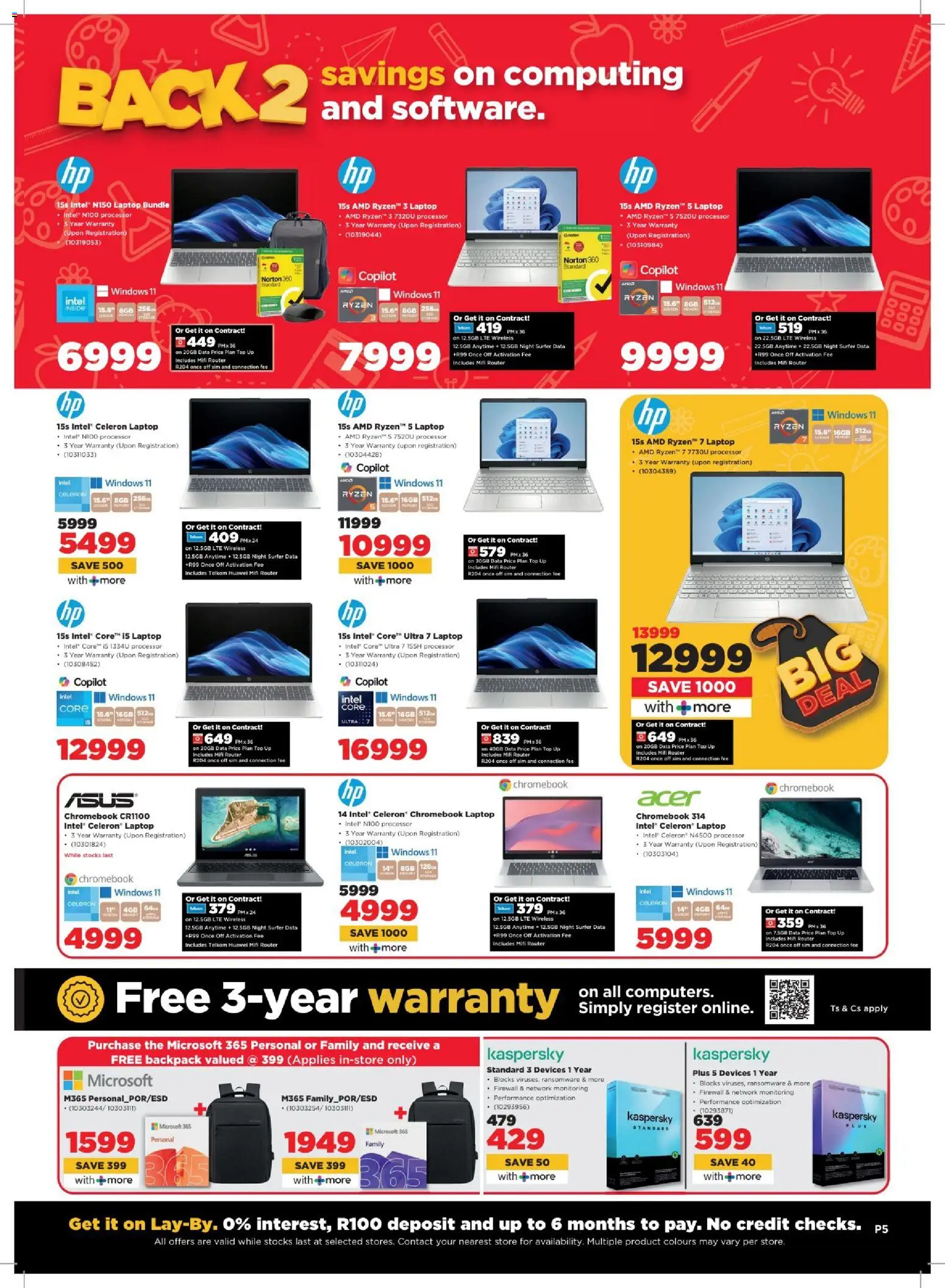 New HiFi Corp catalogue – valid from 29.12.2025 | Page: 5 | Products: Data, Sim, Backpack, Laptop
