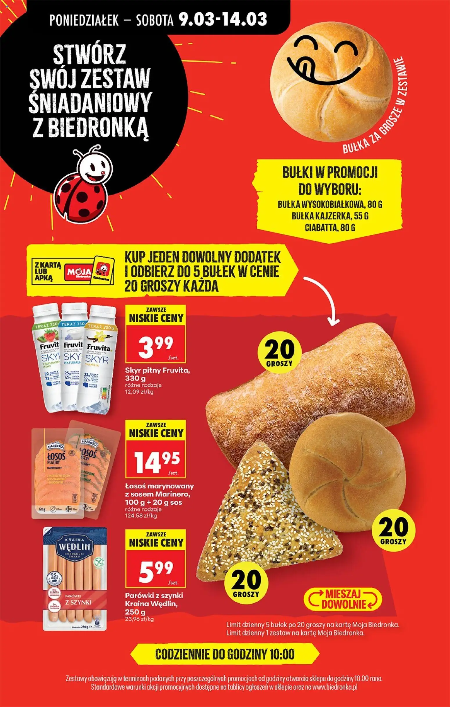 Biedronka Polsko leták od 09.03.2026 | Strana: 54 | Produkty: Losos, Skyr