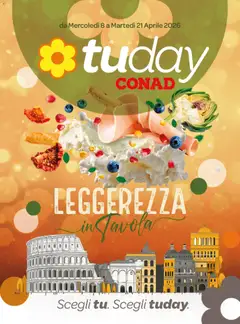 Anteprima del volantino Conad volantino Tuday Lazio valido a partire dal 08.04.2026