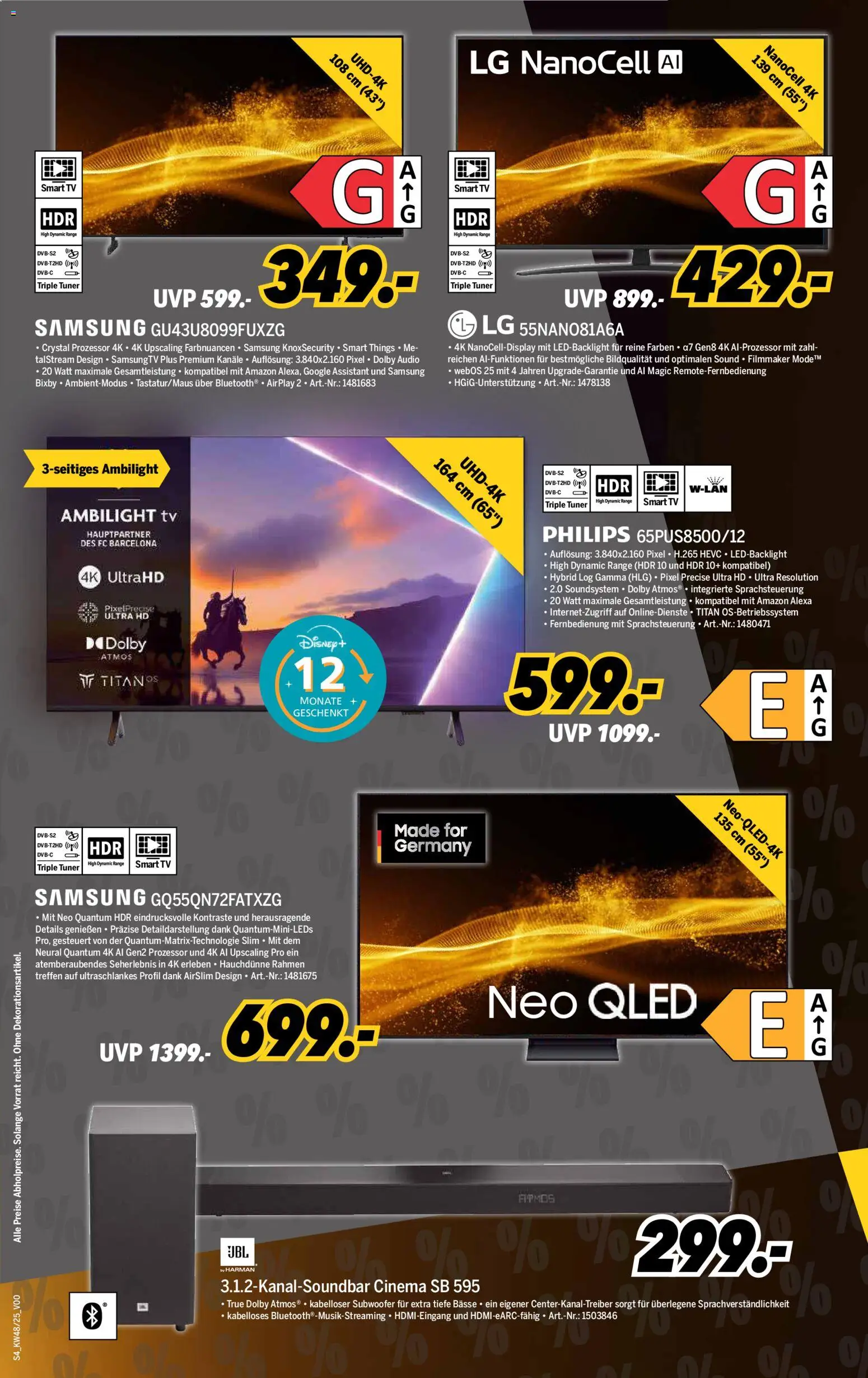 Medimax - Black Friday – gültig ab 22.11.2025 | Seite: 4 | Produkte: Philips, Samsung, Smart TV, Audio