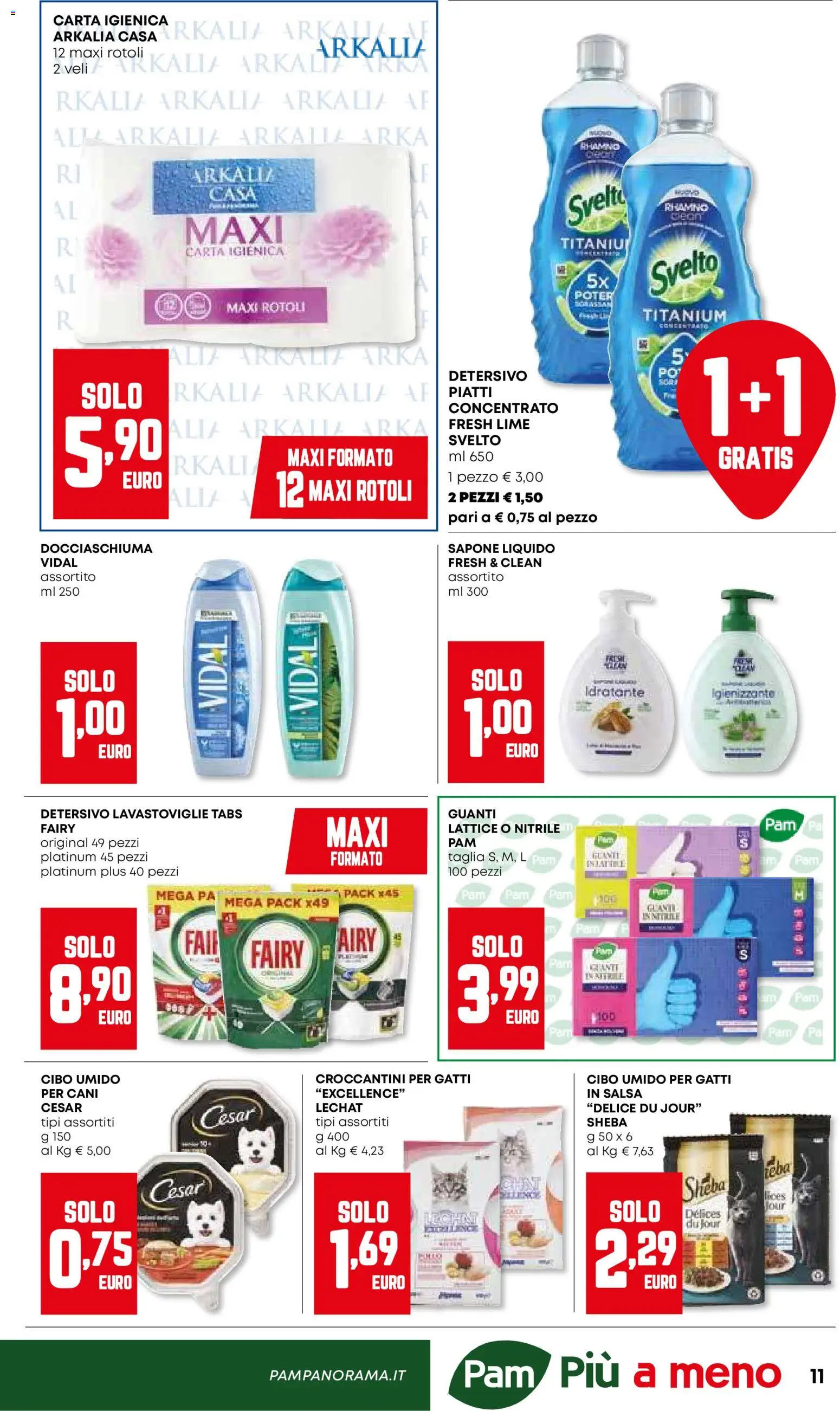Volantino Panorama del 15.01.2026 | Pagina: 11 | Prodotti: Sapone, Guanti, Lime, Lavastoviglie