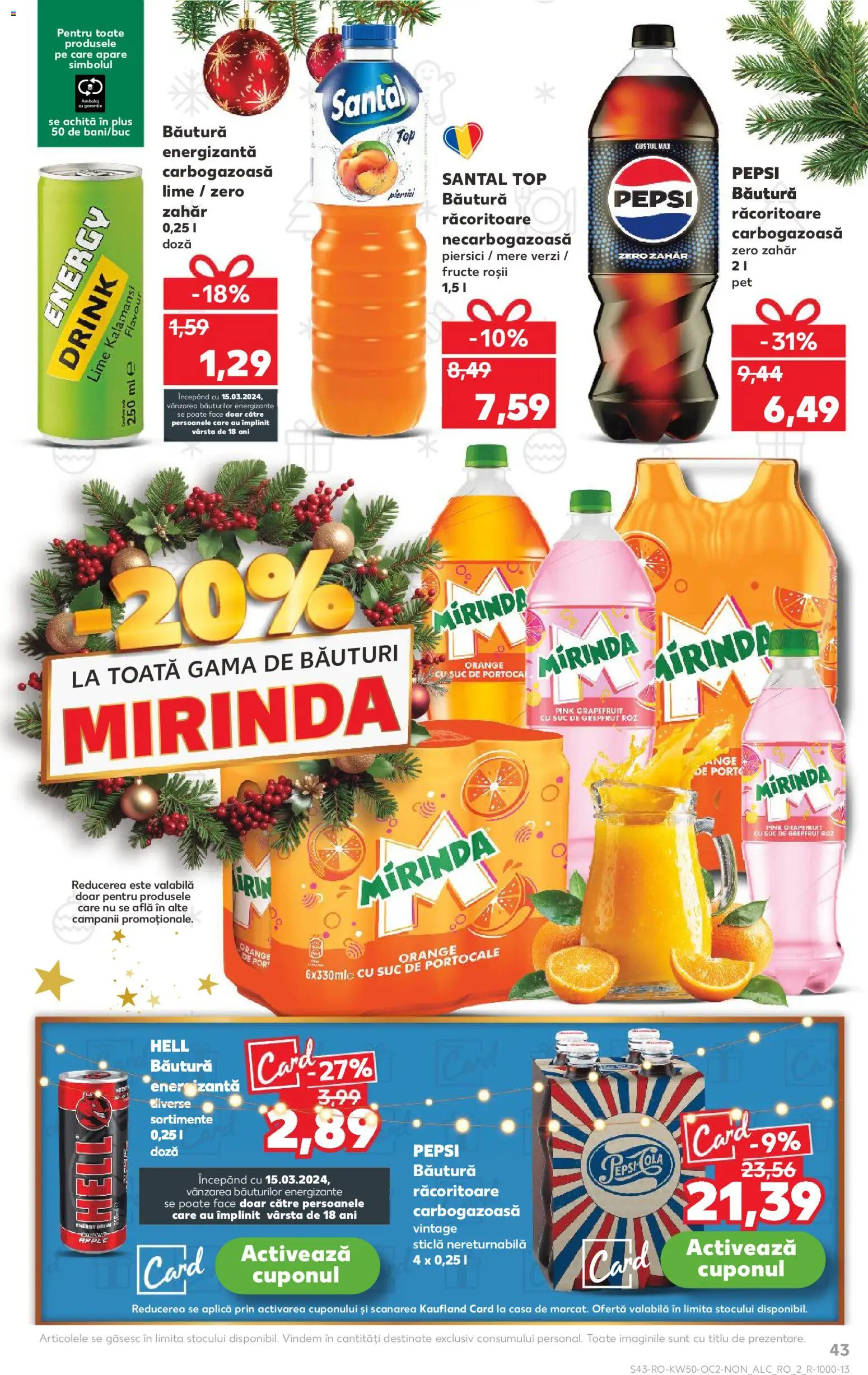 Noul catalog Kaufland – valabil de la 10.12.2025 | Pagină: 43 | Produse: Lime, Suc, Roșii, Fructe