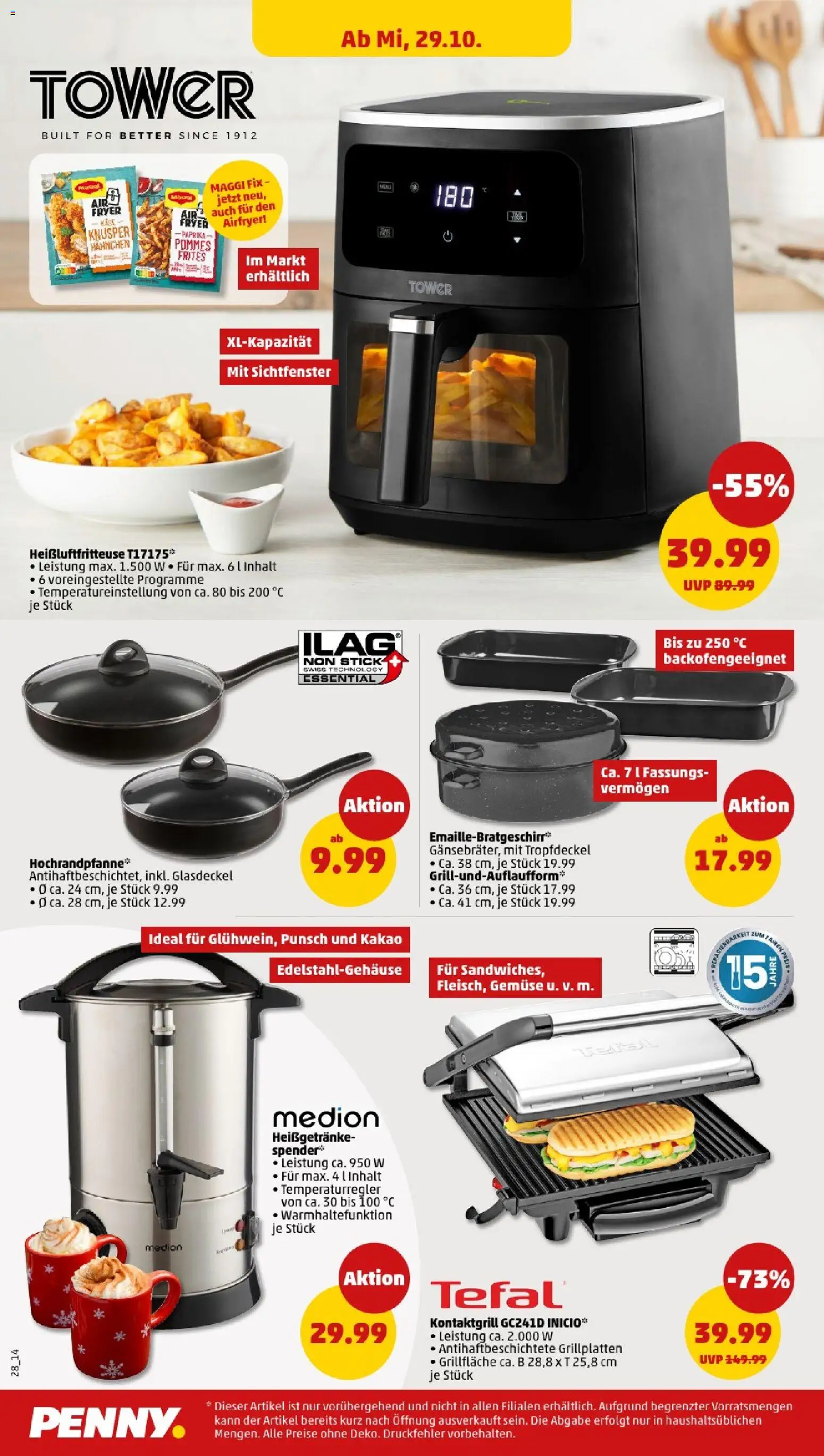Penny - Baden-Württemberg – gültig ab 27.10.2025 | Seite: 30 | Produkte: Hahnchen, Maggi, Käse, Gemüse