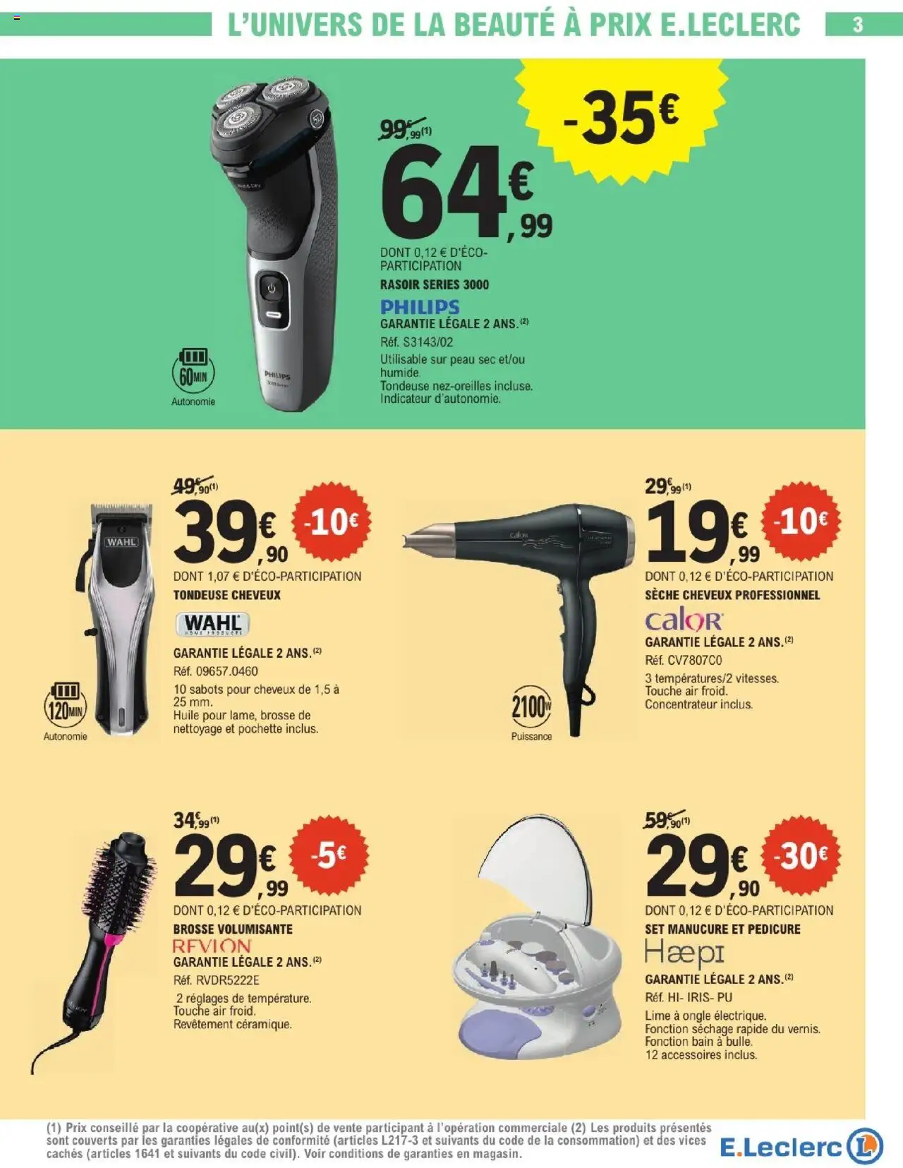  | Page: 3 | Produits: Rasoir, Tondeuse, Brosse, Huile