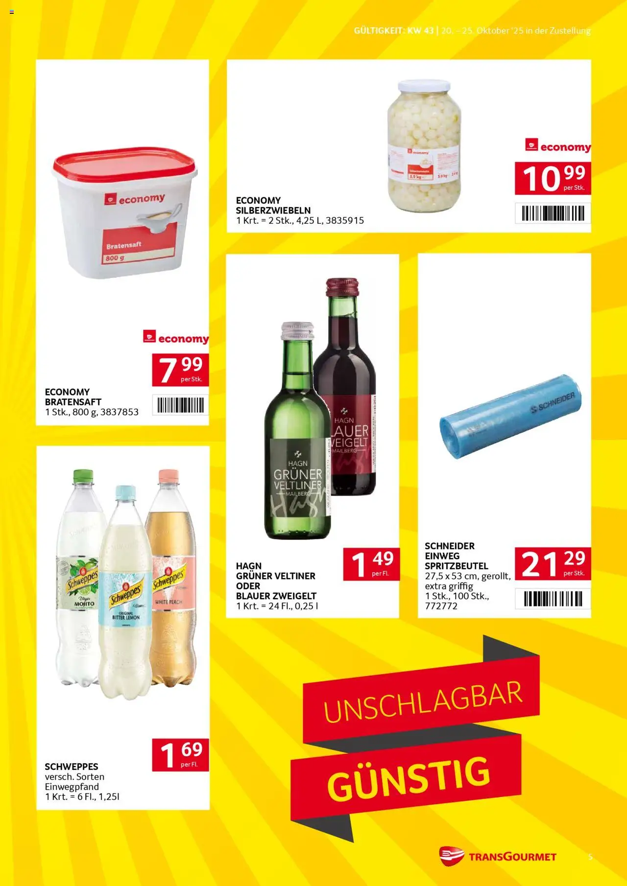 Transgourmet  Zustellaktion gültig ab 20.10.2025 | Seite: 5