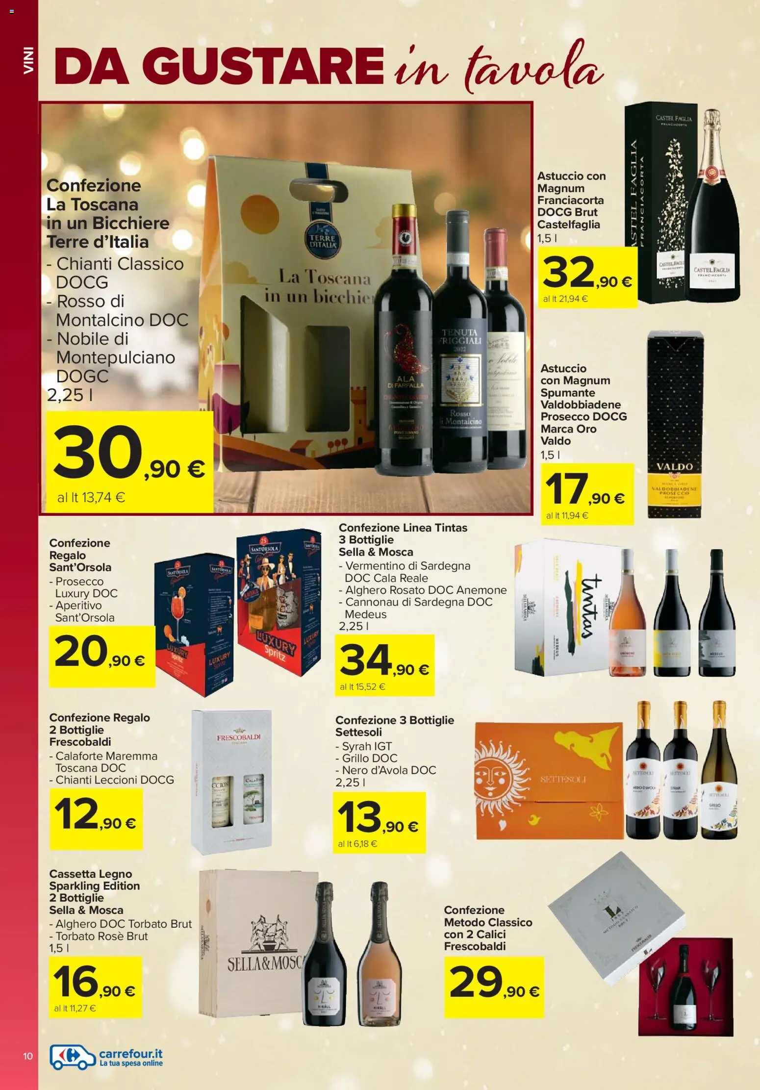 Volantino Carrefour del 13.11.2025 | Pagina: 10 | Prodotti: Prosecco, Spumante, Astuccio, Aperitivo