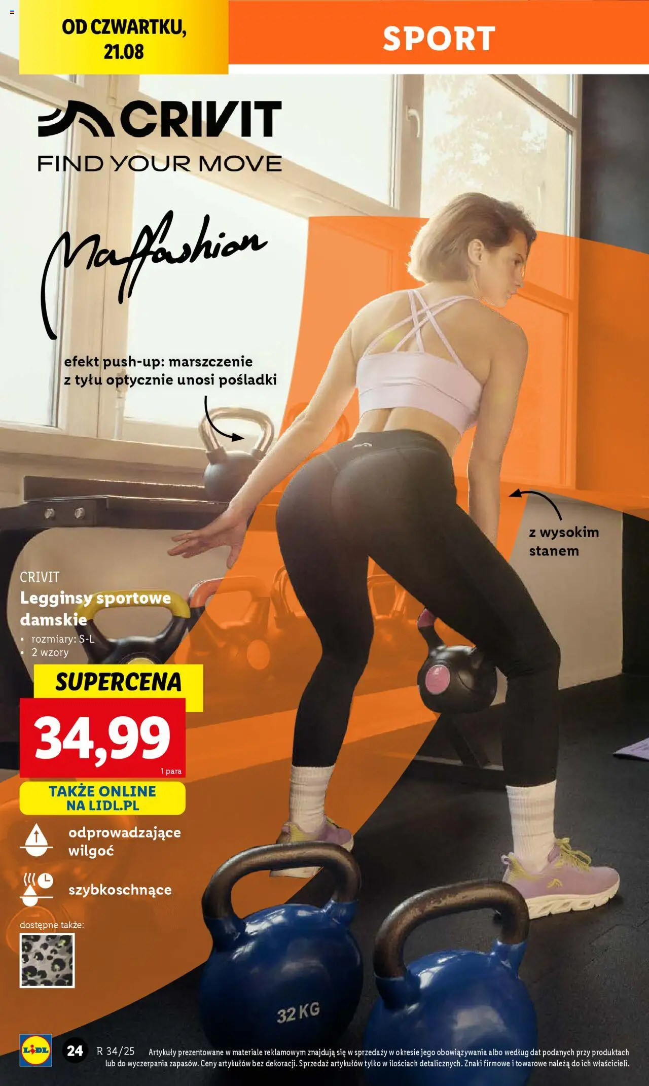 Lidl Katalog od 18.08.2025 | Strona: 26 | Produkty: Legginsy