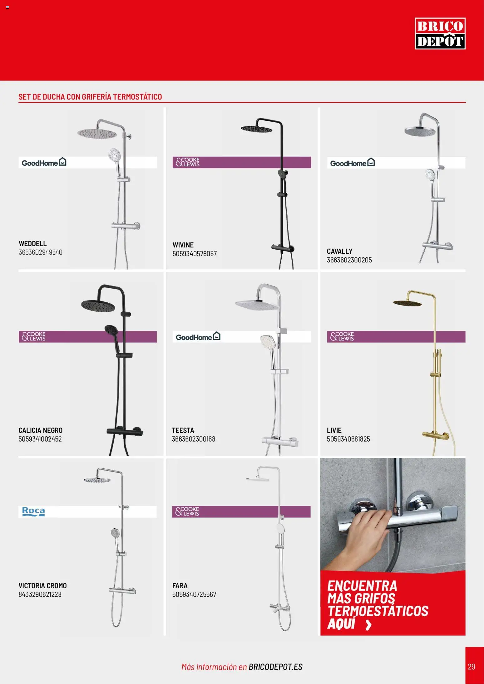 Brico Depôt Baños │ válido desde el 02.03.2026 | Página: 29 | Productos: Ducha