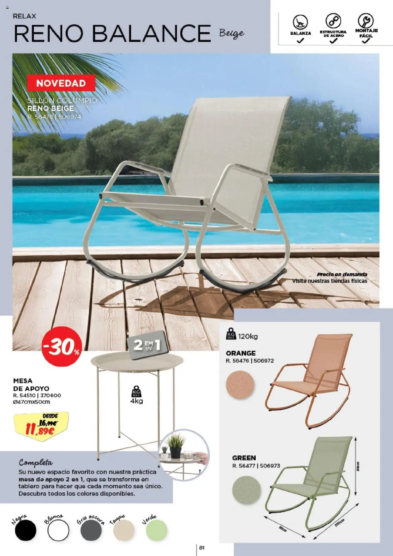 Espaço Casa - Catálogo AireLibre 2025 │ válido de 12.05.2025 | Página: 81 | Produtos: Mesa
