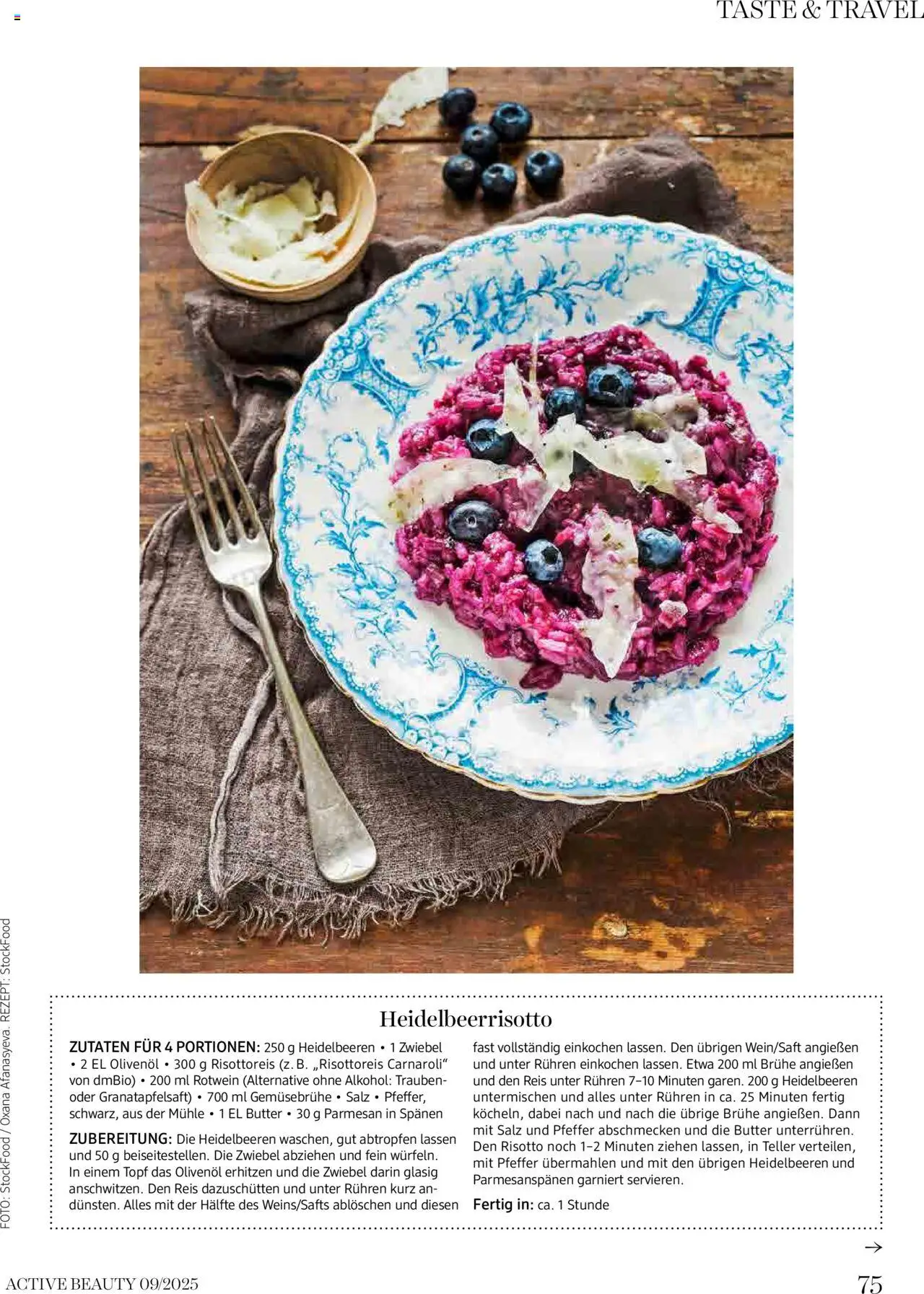 dm drogerie markt Active Beauty Magazin 09/2025 gültig ab 10.09.2025 | Seite: 75 | Produkte: Salz, Mühle, Butter, Reis