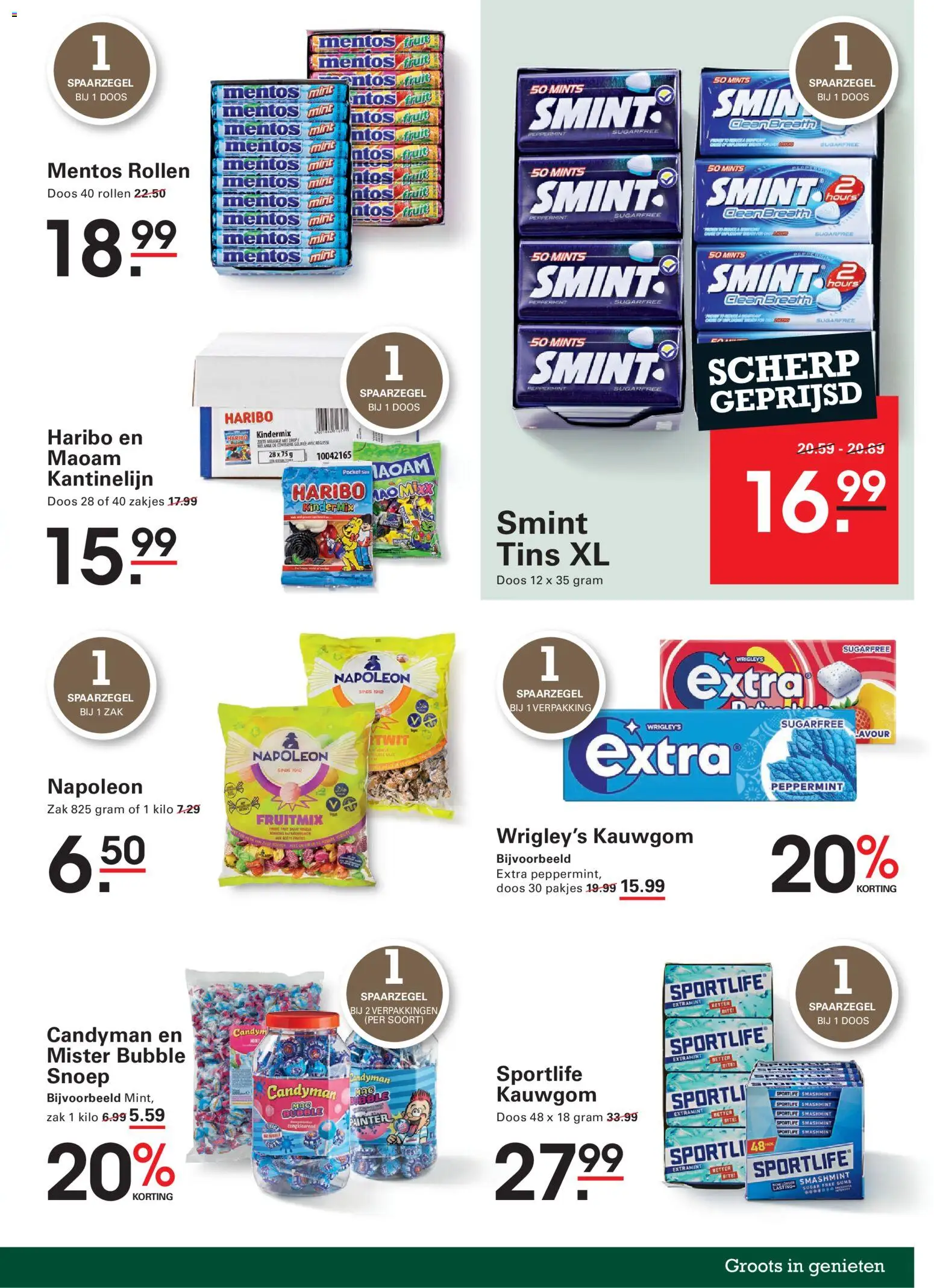 {H1} | Pagina: 9 | Producten: Zak, Kinder, Kauwgom, Fruit