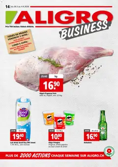 Aligro aktionen Business Chavannes, Matran, Genève, Sion ab 30.03.2026 gültig