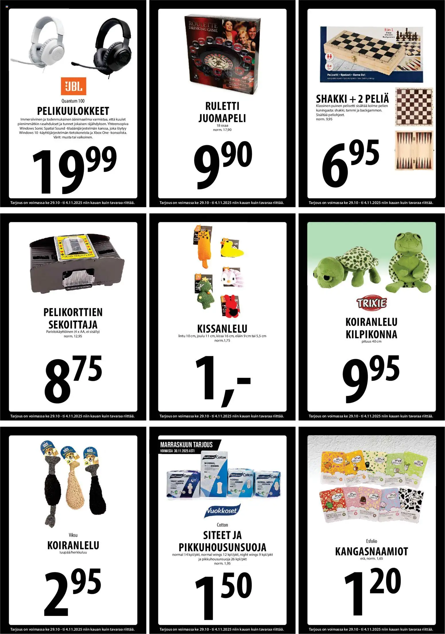 Tuuri tarjoukset – voimassa 29.10.2025 alkaen | Sivu: 15 | Tuotteet: Siteet, Xbox