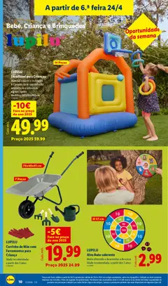 Pré-visualização Lidl Novidades válido de 20.04.2026 | Página: 10 | Produtos: Carrinho de mão, Ferramentas