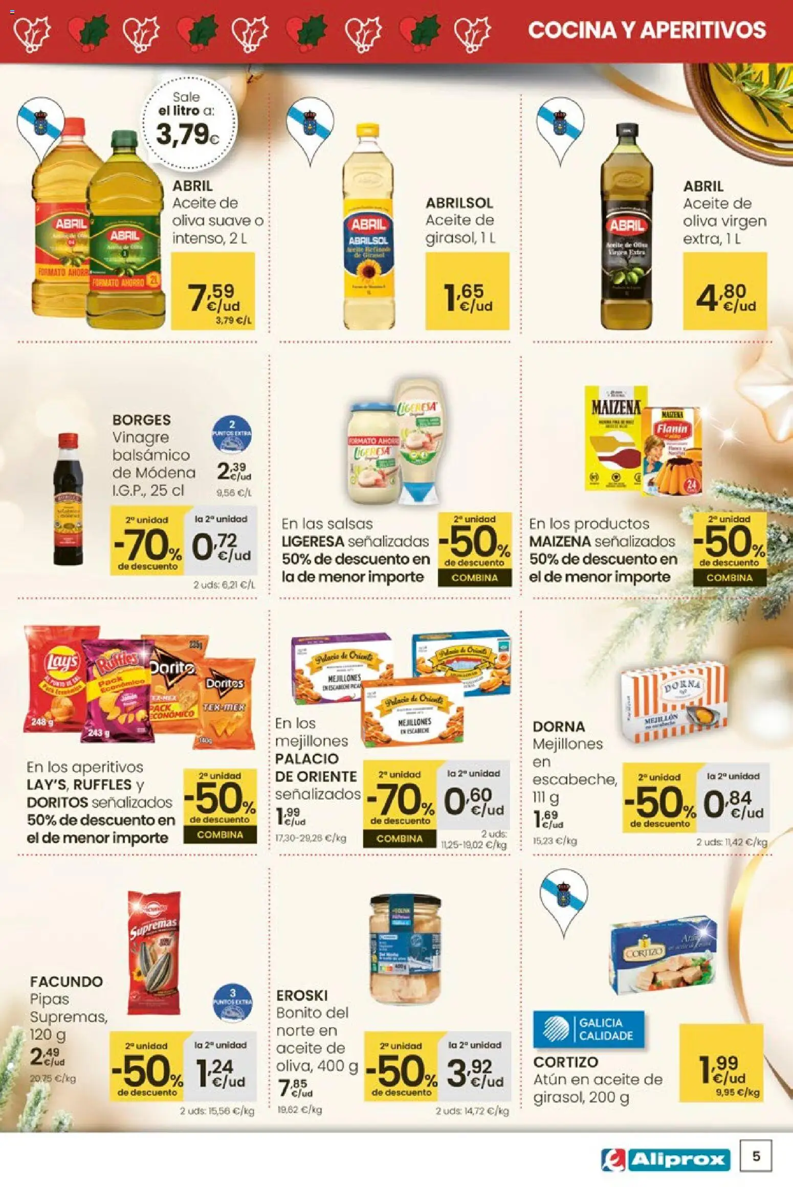 Eroski - Aliprox │ válido desde el 18.12.2025 | Página: 5 | Productos: Aceite, Cocina, Δεξαμενή