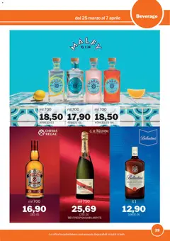 Anteprima del volantino Sogegross volantino valido a partire dal 25.03.2026 | Pagina: 39 | Prodotti: Whisky
