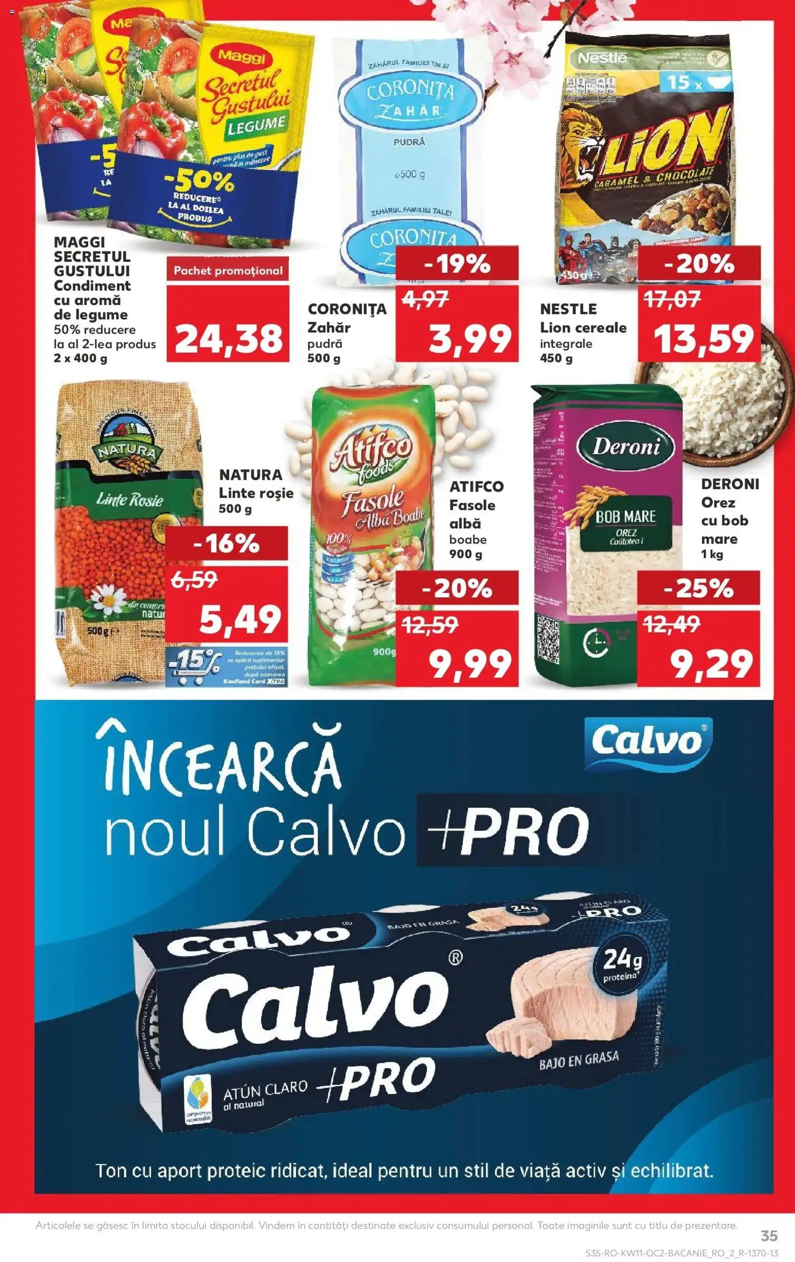 Noul catalog Kaufland – valabil de la 11.03.2026 | Pagină: 35 | Produse: Pudră, Cereale, Legume, Zahăr
