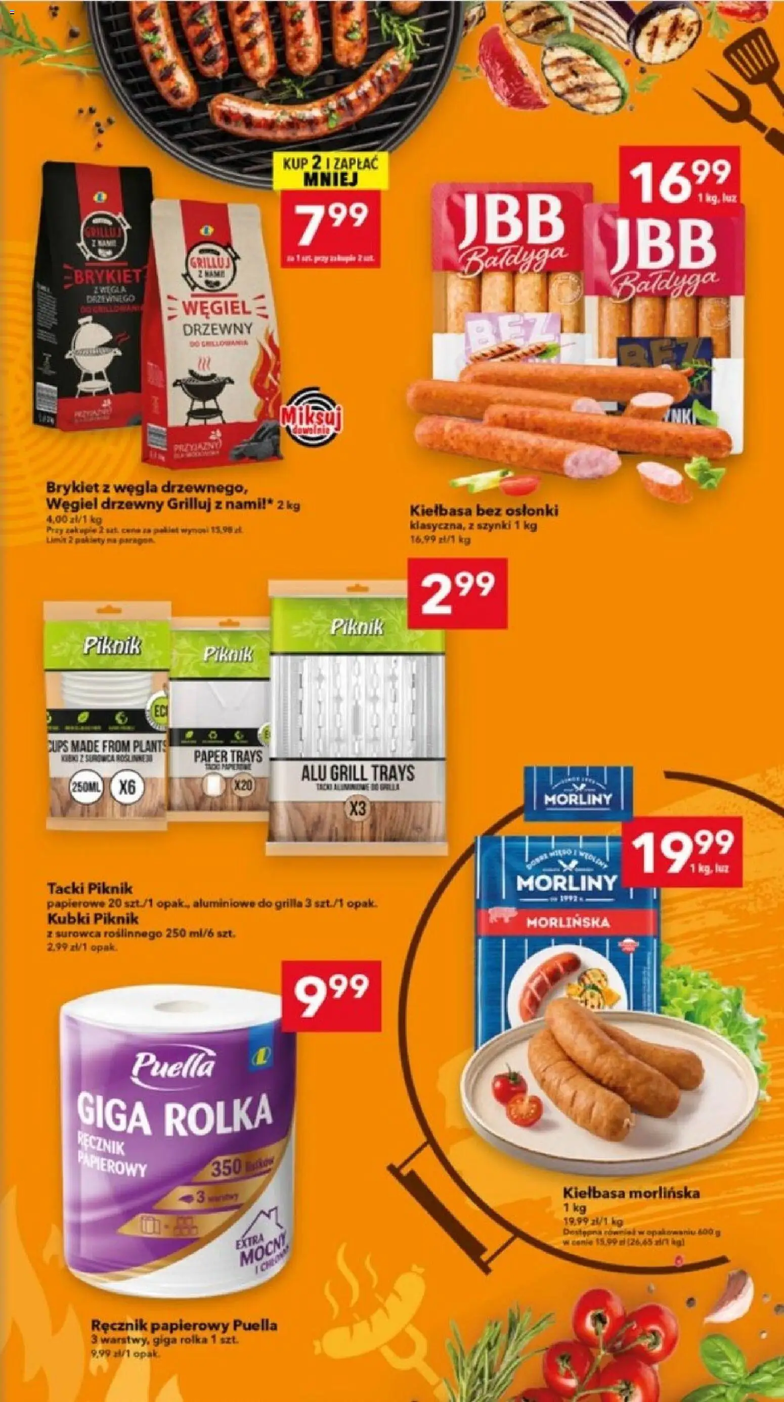 Lewiatan gazetka - Lublin od 23.04.2026 | Strona: 3 | Produkty: Kiełbasa, Grill, Ręcznik papierowy