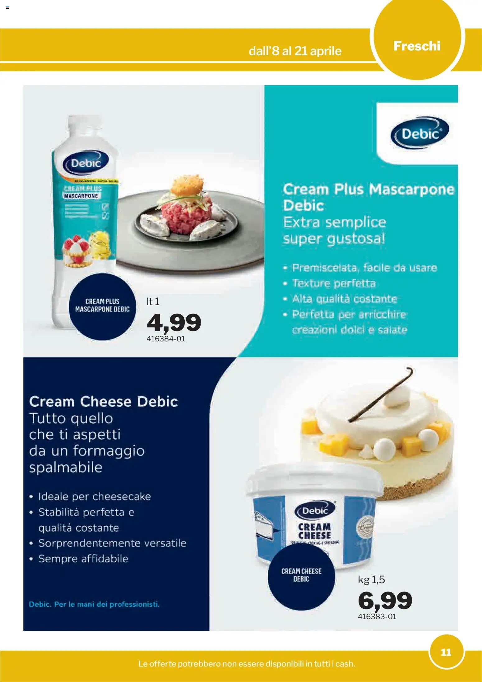 Volantino Sogegross del 08.04.2026 | Pagina: 11 | Prodotti: Formaggio, The, Mascarpone