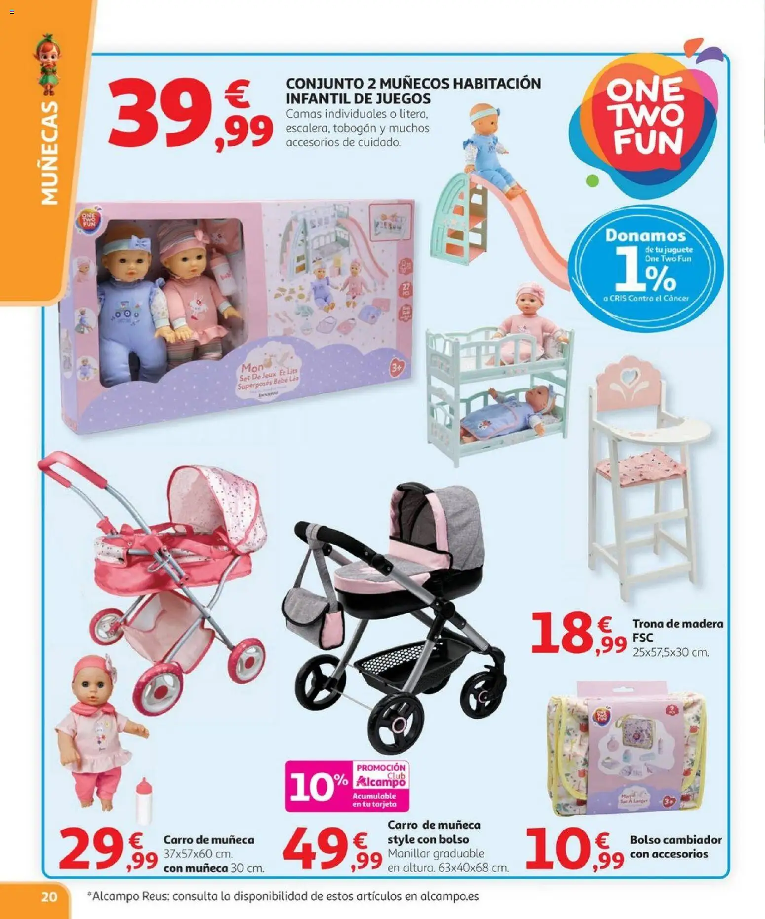 Alcampo - Juguetes │ válido desde el 03.11.2025 | Página: 20 | Productos: Bolso, Muñeca