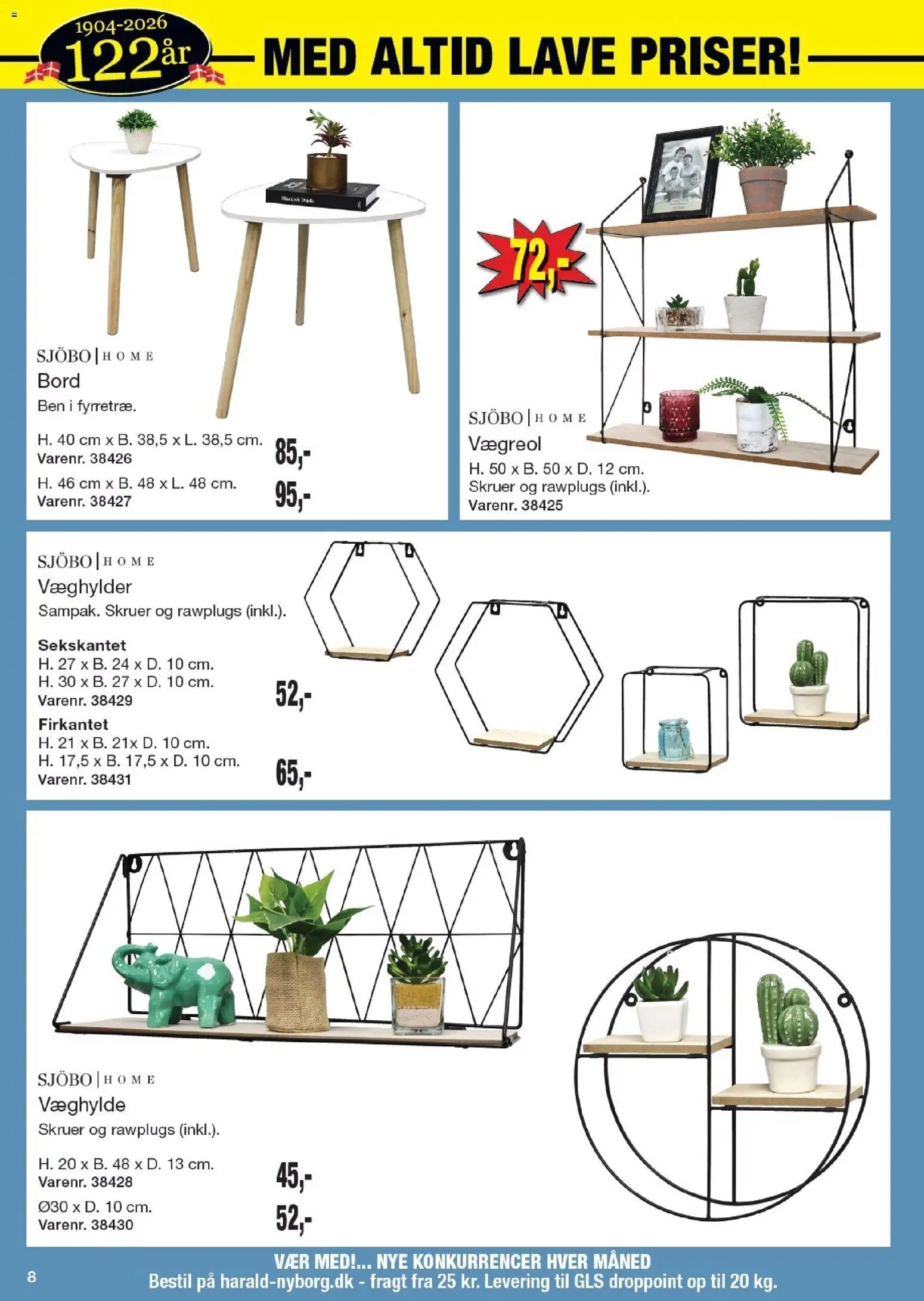 Harald Nyborg tilbudsavis – gyldig fra 08.01.2026 | Side: 60 | Produkter: Bord