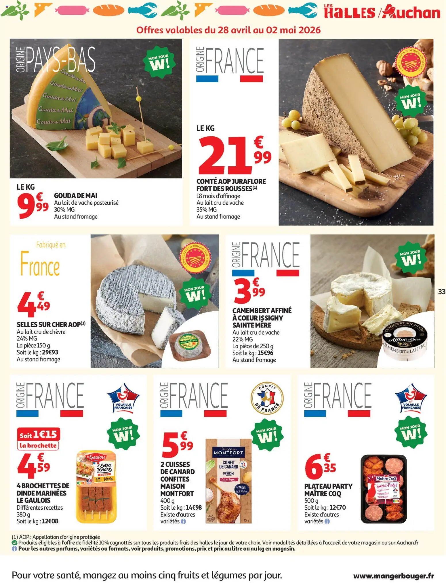 {H1} | Page: 33 | Produits: Plateau, Volaille, Fromage, Camembert