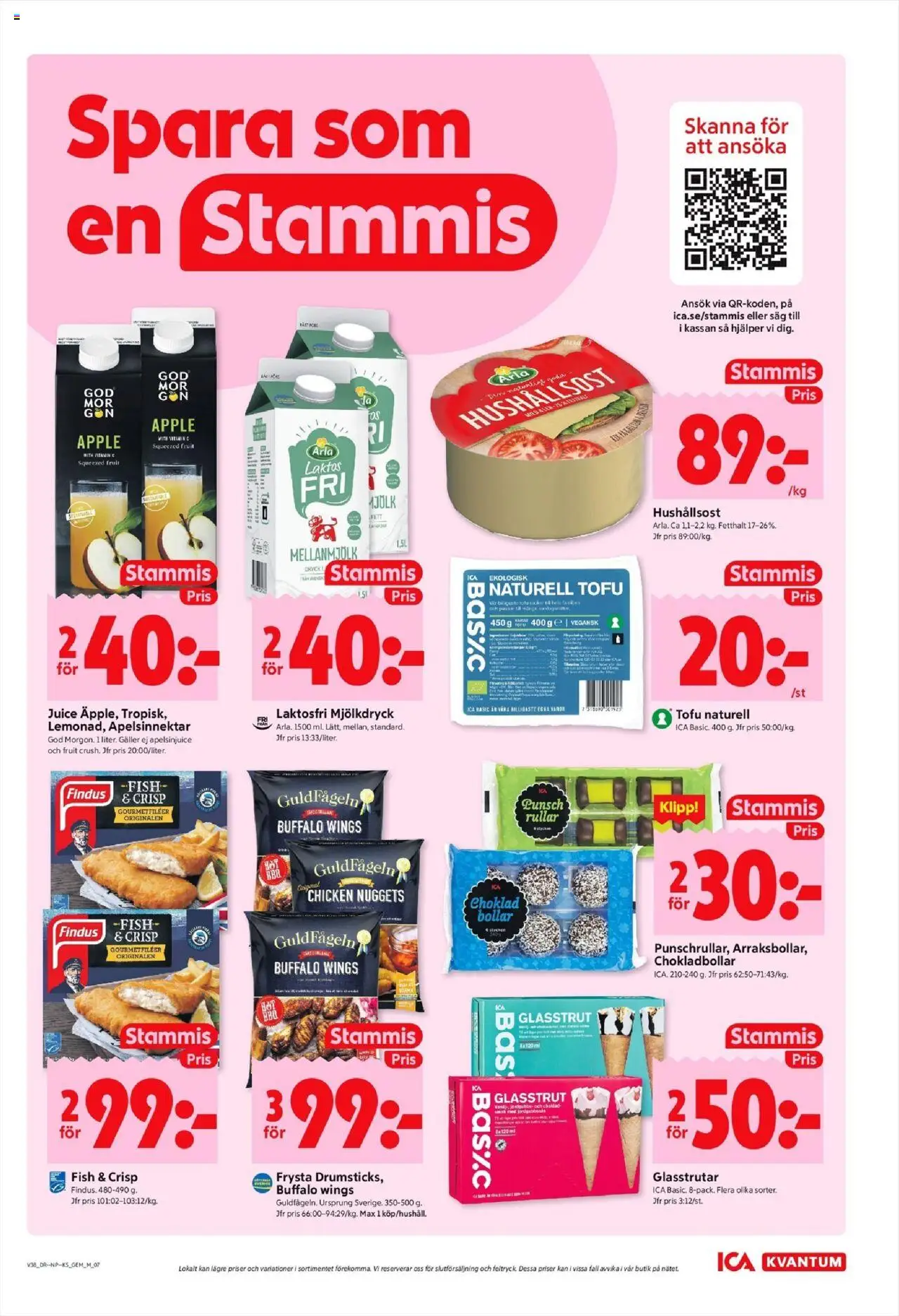 ICA Kvantum reklamblad aktuell från 15.09.2025 | Sida: 7 | Produkter: Såg, Galler, Mjölk, Juice