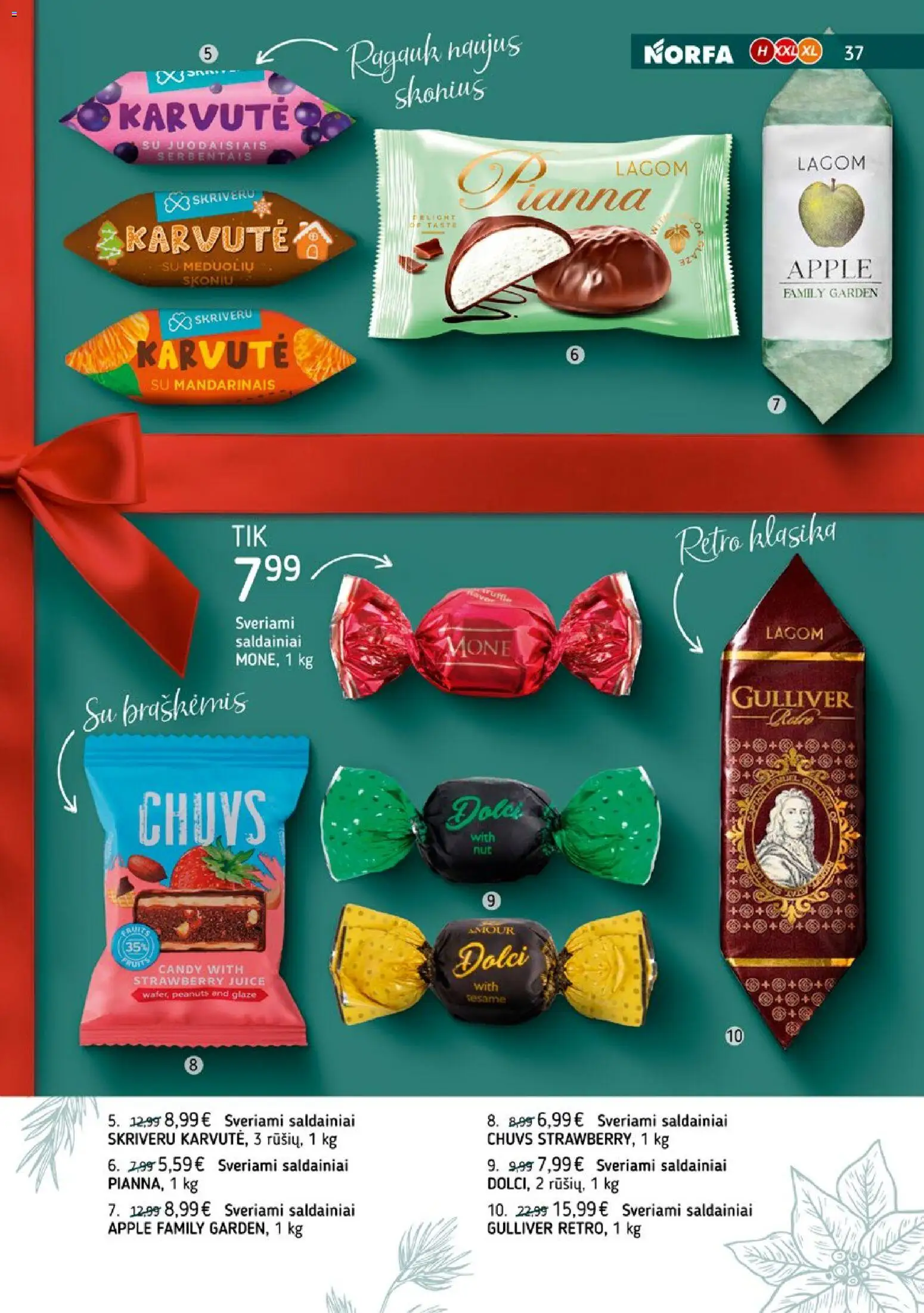 NORFA akcijos nuo 09.12.2025 | Puslapis: 37 | Prekių: Saldainiai