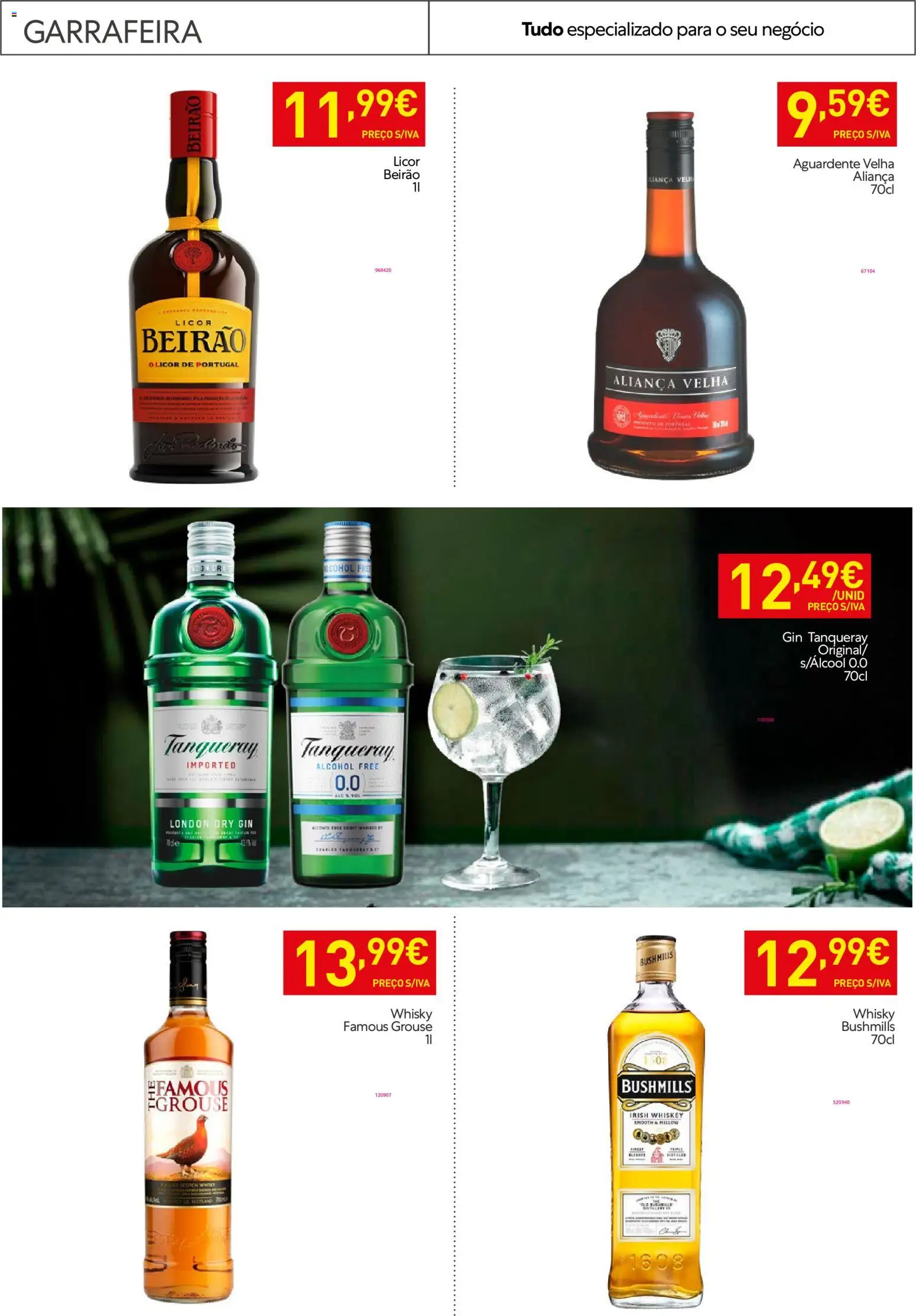 Recheio - Horeca Bons Negócios │ válido de 13.01.2026 | Página: 26 | Produtos: Whisky, Aliança, Licor, Gin