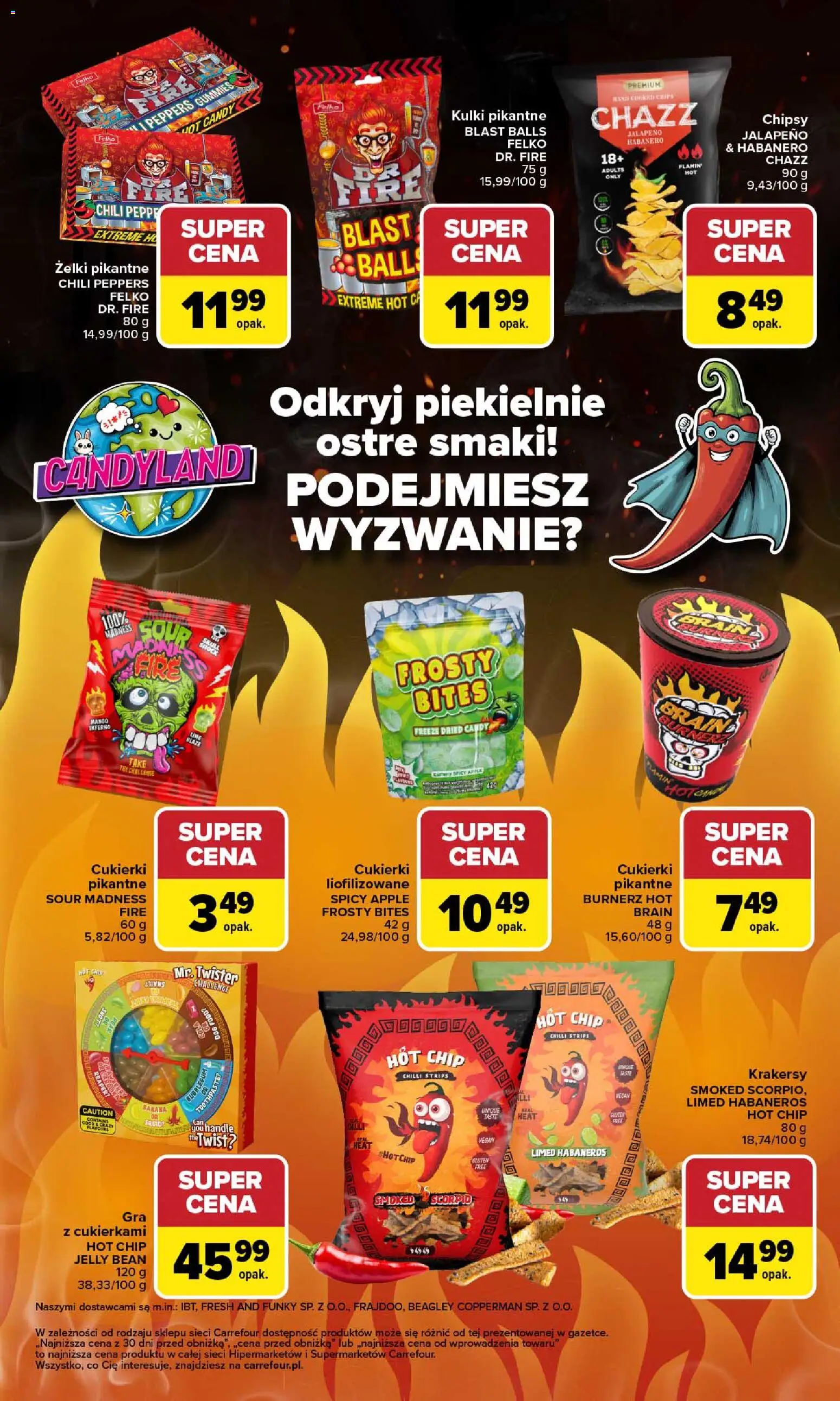 Carrefour Gazetka od 12.01.2026 | Strona: 52 | Produkty: Chili, Krakersy, Żelki, Cukierki