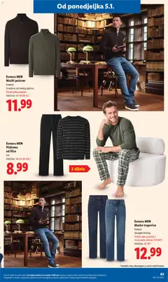 Esmara MEN Pidžama od flisa, Set, Veličine: 48-62 (M-XXL), 2 dijela - Pregled kataloga iz trgovine Lidl, vrijedi od 27.12.2025 | Stranica: 83