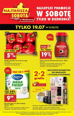 Pogląd oferty "Biedronka gazetka - Najtańsza sobota" - ważna od 19.07.2025