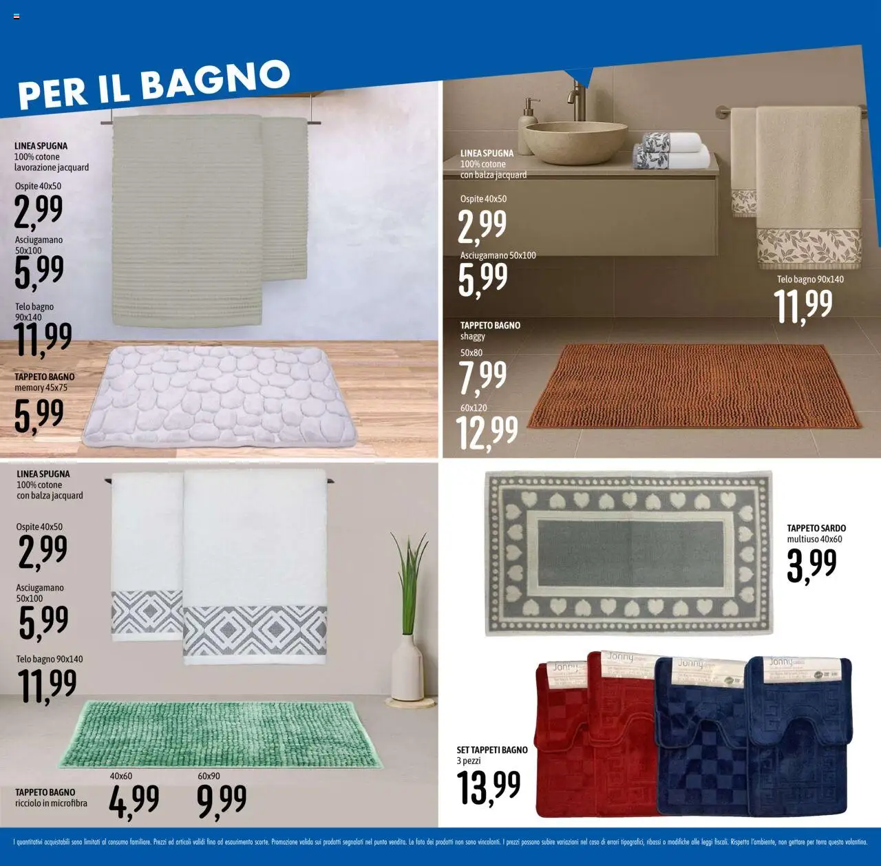 Volantino Emisfero del 11.09.2025 | Pagina: 32 | Prodotti: Spugna, Bagno, Tappeto, Terra