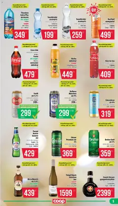 COOP - Mini & Abc & Szuper / Mecsek - amely érvényes a következő dátumtól: 16.10.2025 | Oldal: 5 | Termékek: Energiaital, Ice tea, Steffl, Feferoni