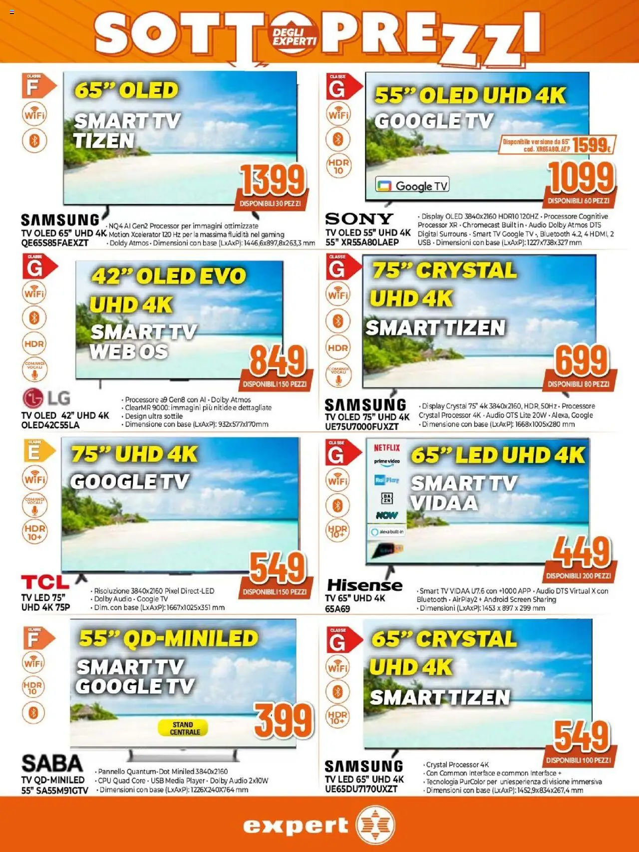 Volantino Expert del 02.10.2025 | Pagina: 13 | Prodotti: smart TV, TV, Video, Audio