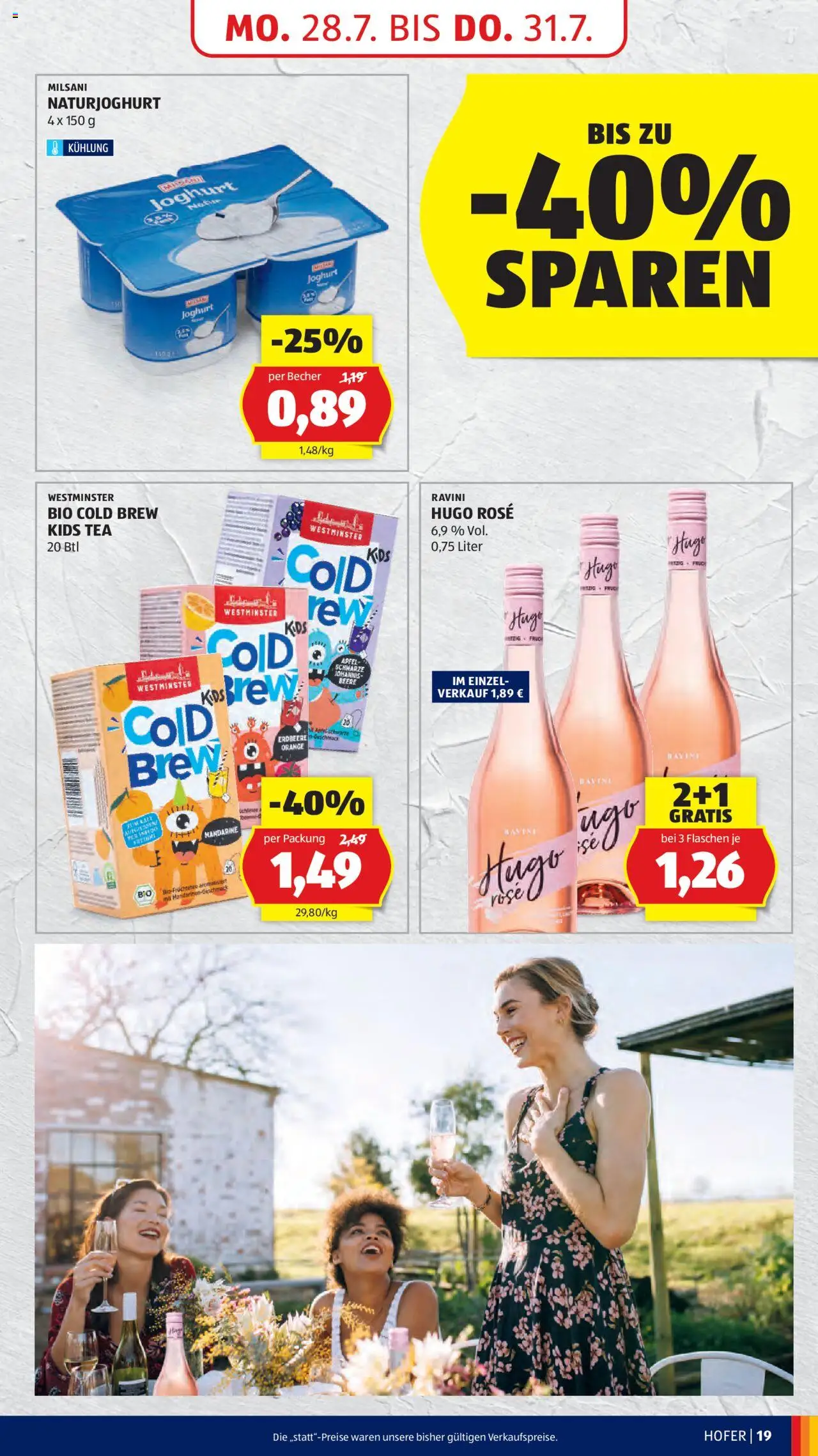 Hofer AT akciós ujság - amely érvényes a következő dátumtól: 25.07.2025 | Oldal: 21 | Termékek: Joghurt, Tea