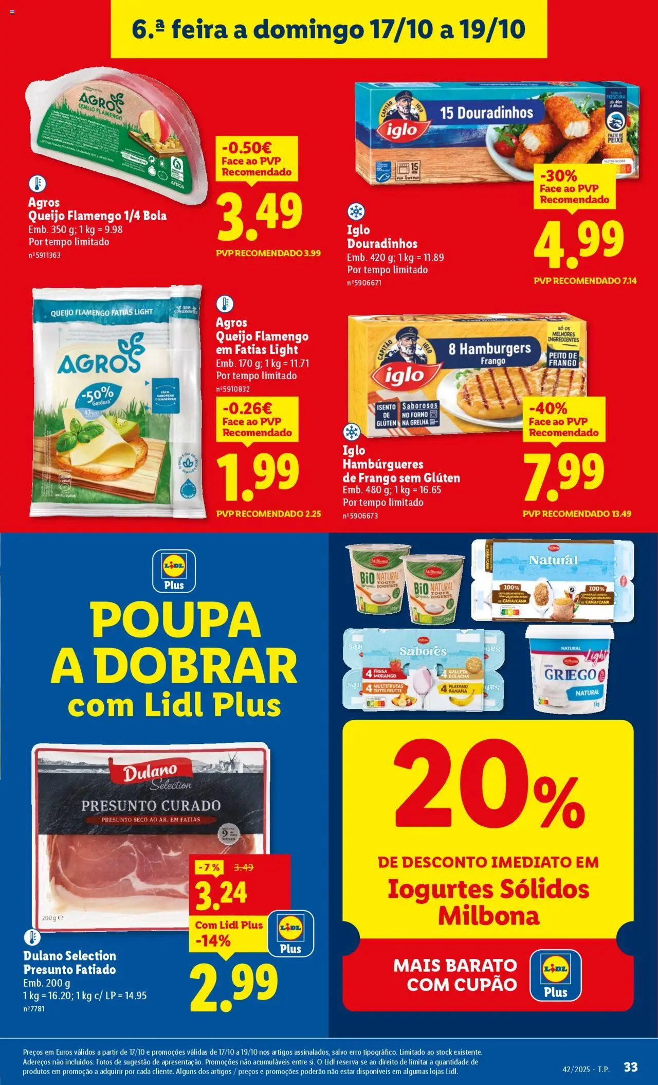 Lidl folheto │ válido de 13.10.2025 | Página: 33 | Produtos: Forno, Banana, Cálcio, Presunto