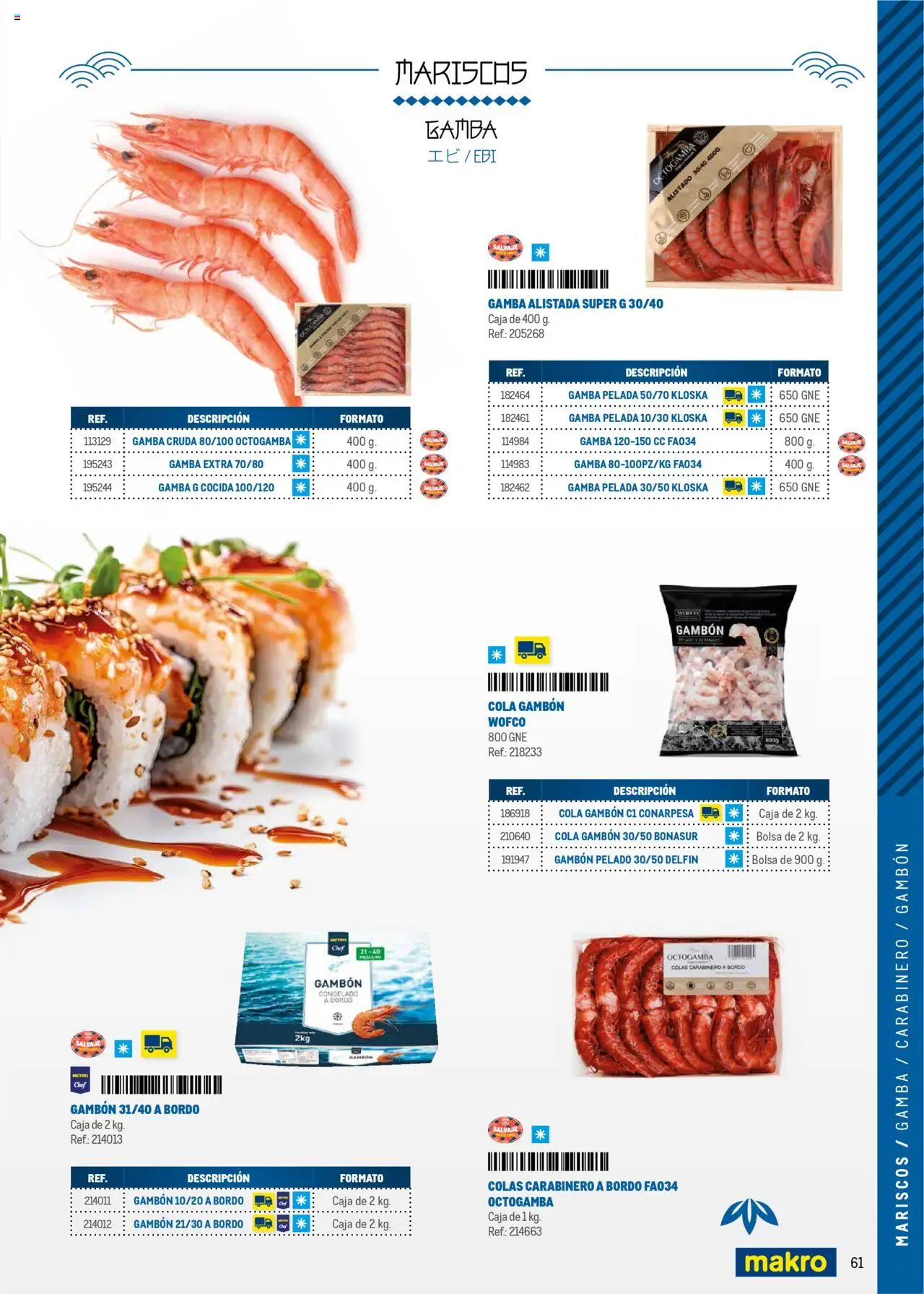 Makro - Cocina fusión asiática Norte II │ válido desde el 04.06.2025 | Página: 61 | Productos: Bolsa, Caja, Gamba