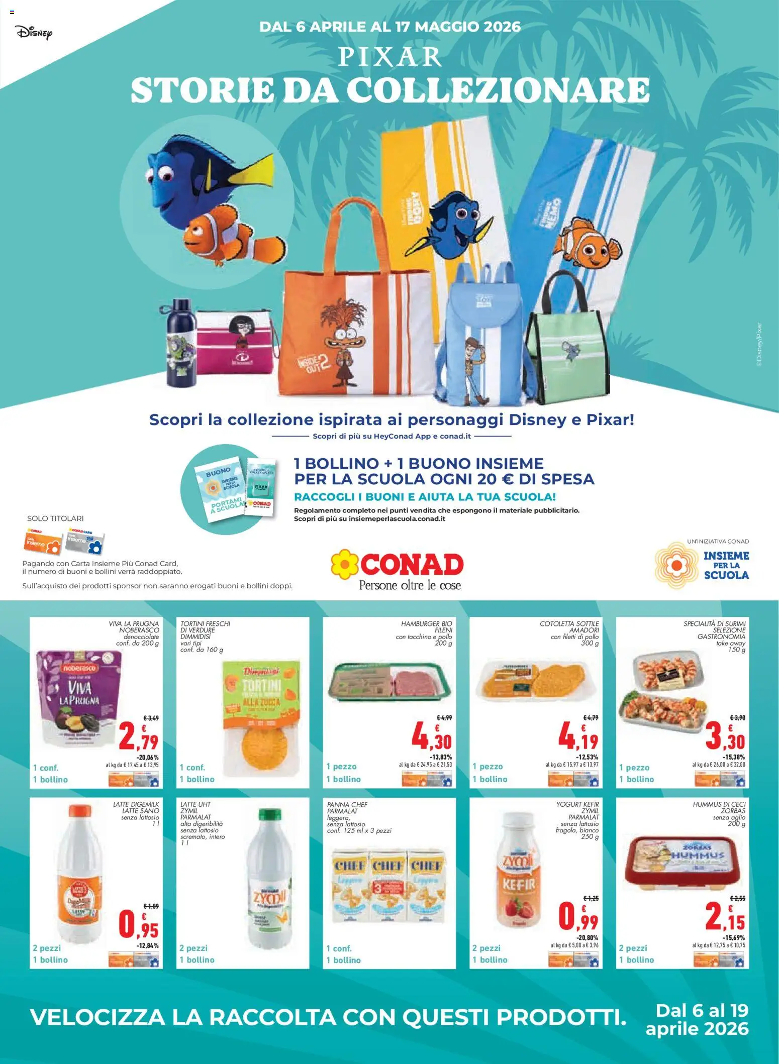Volantino Conad del 08.04.2026 | Pagina: 14 | Prodotti: Yogurt, Ceci, Verdure, Hummus