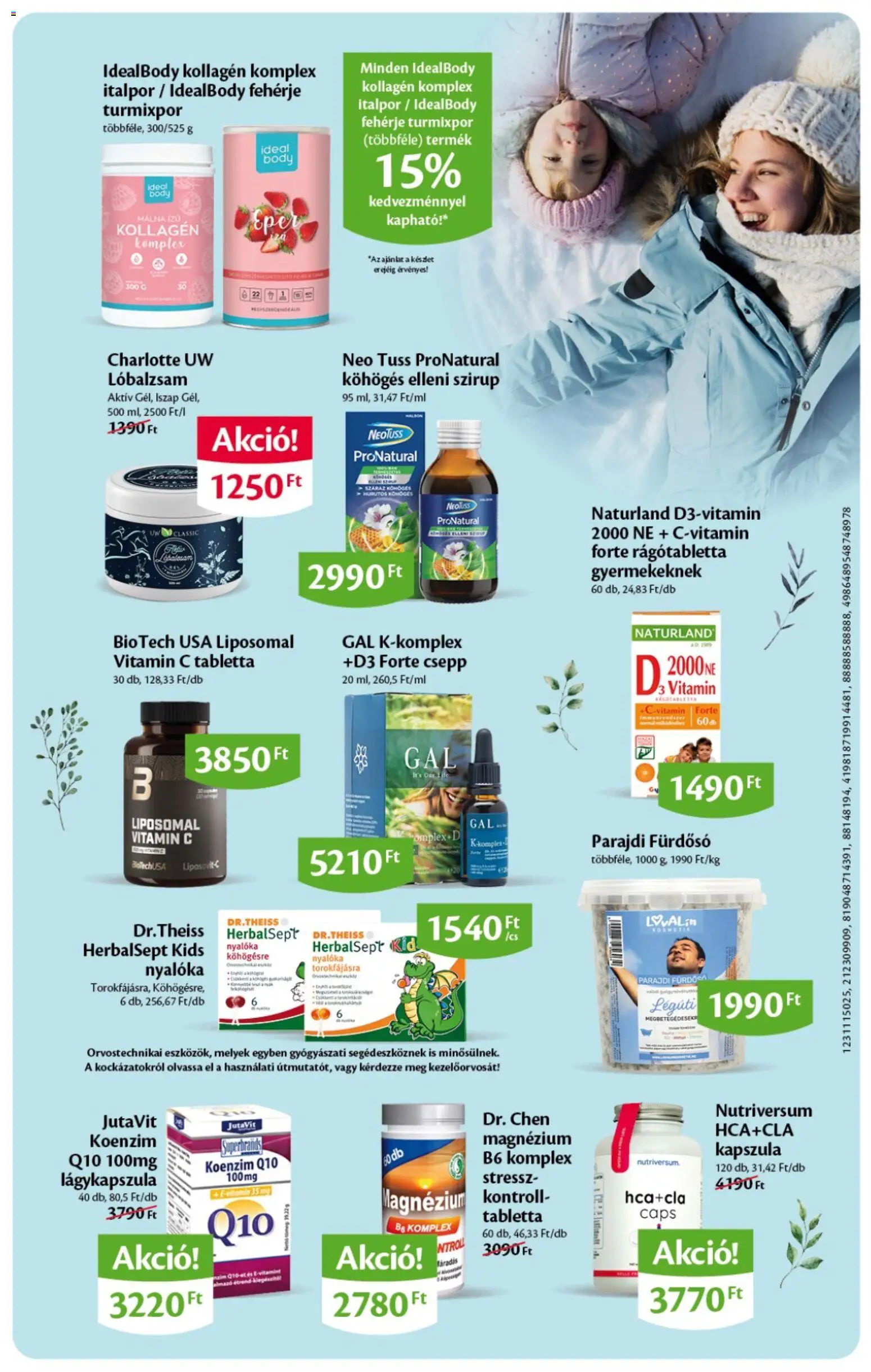 EcoFamily akciós ujság - amely érvényes a következő dátumtól: 15.01.2026 | Oldal: 4 | Termékek: Nyalóka, Fehérje, Fürdősó, Lóbalzsam