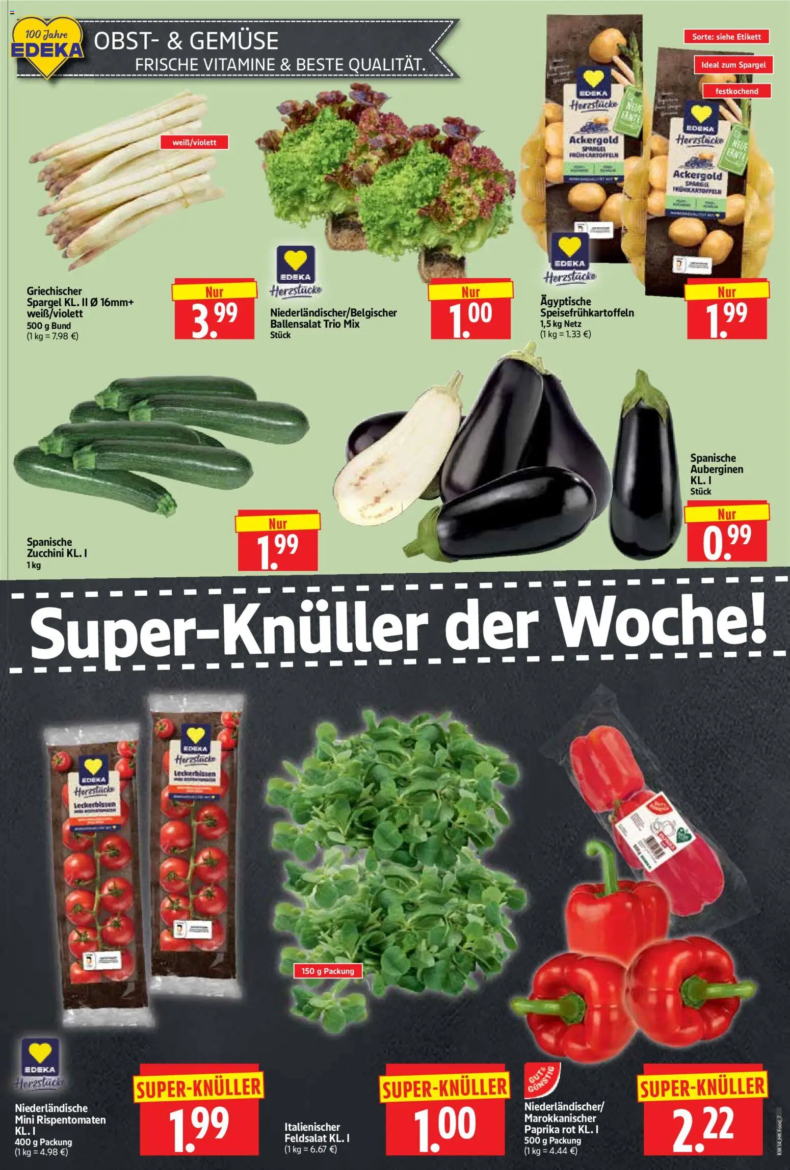 HERKULES Prospekt 	 – gültig ab 30.03.2026 | Seite: 7 | Produkte: Paprika rot, Spargel, Gemüse, Paprika