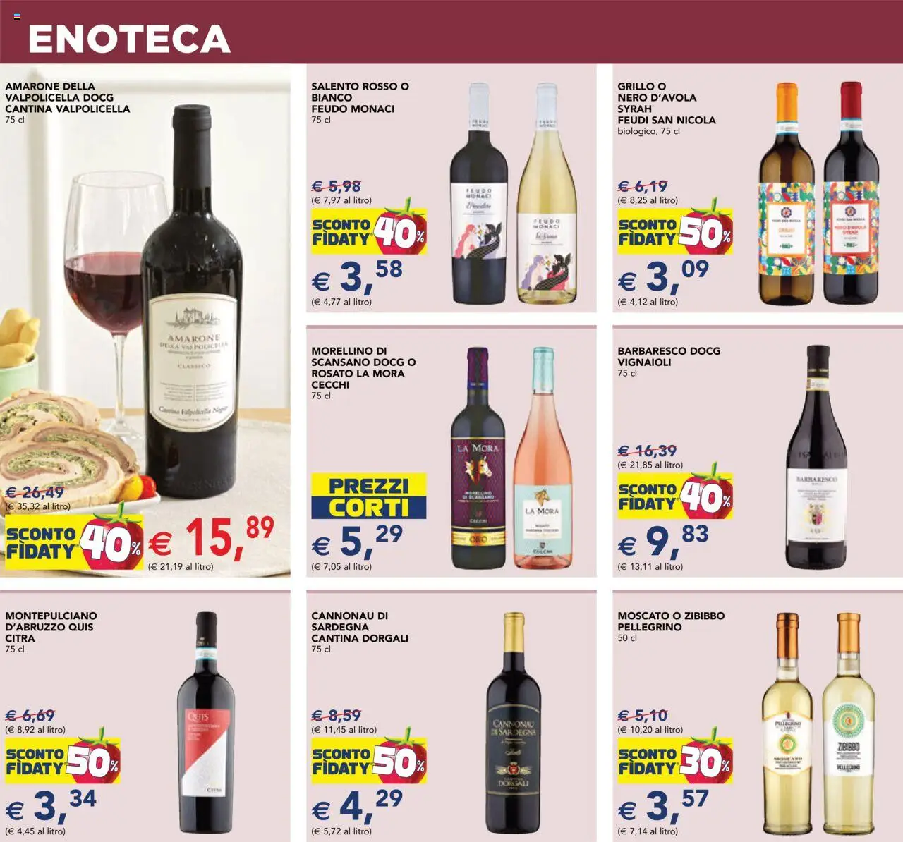 Volantino Esselunga S del 09.10.2025 | Pagina: 15 | Prodotti: Enoteca