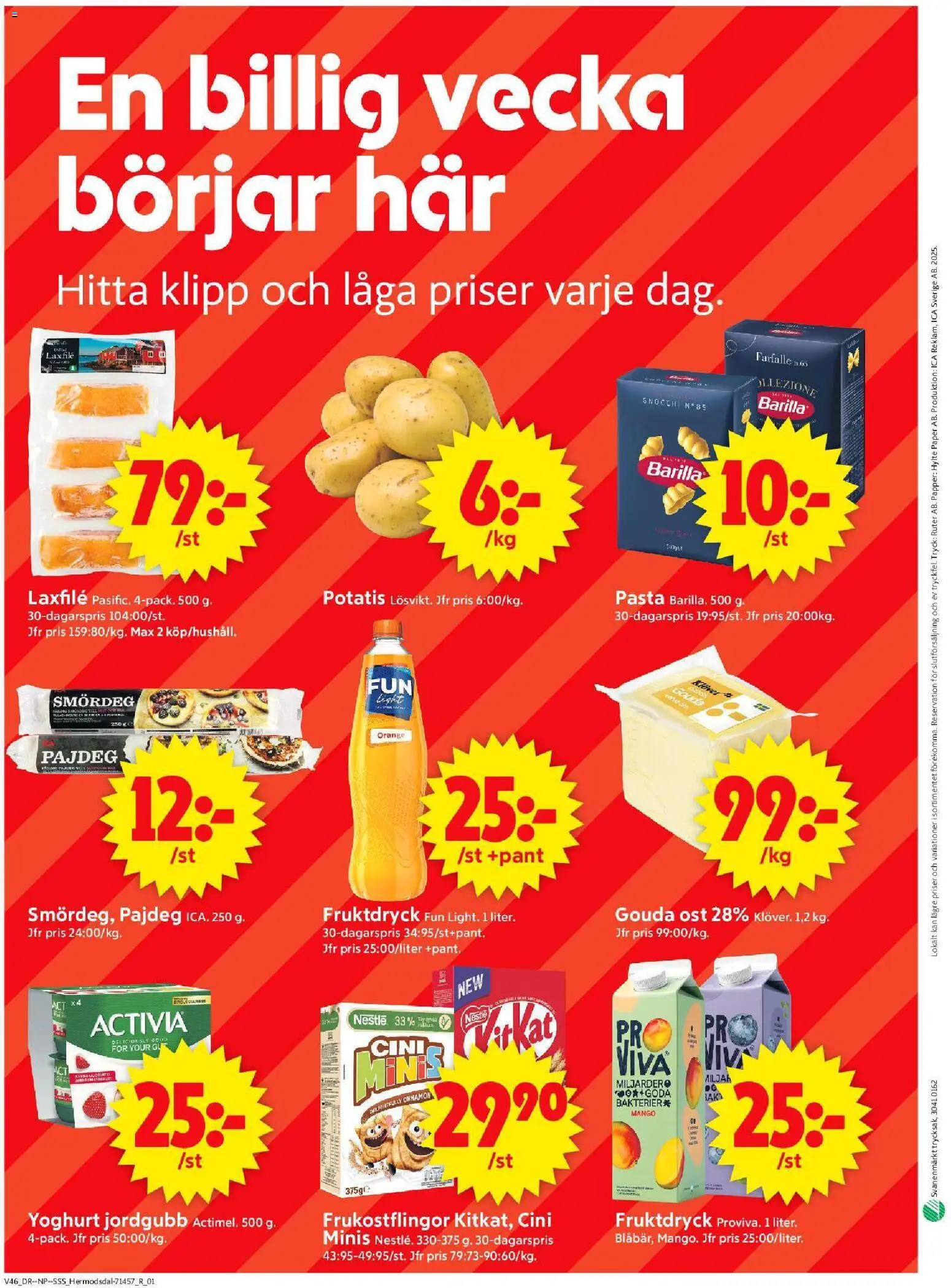 ICA Supermarket reklamblad aktuell från 10.11.2025 | Sida: 10 | Produkter: Ost, Yoghurt, Papper, Mango