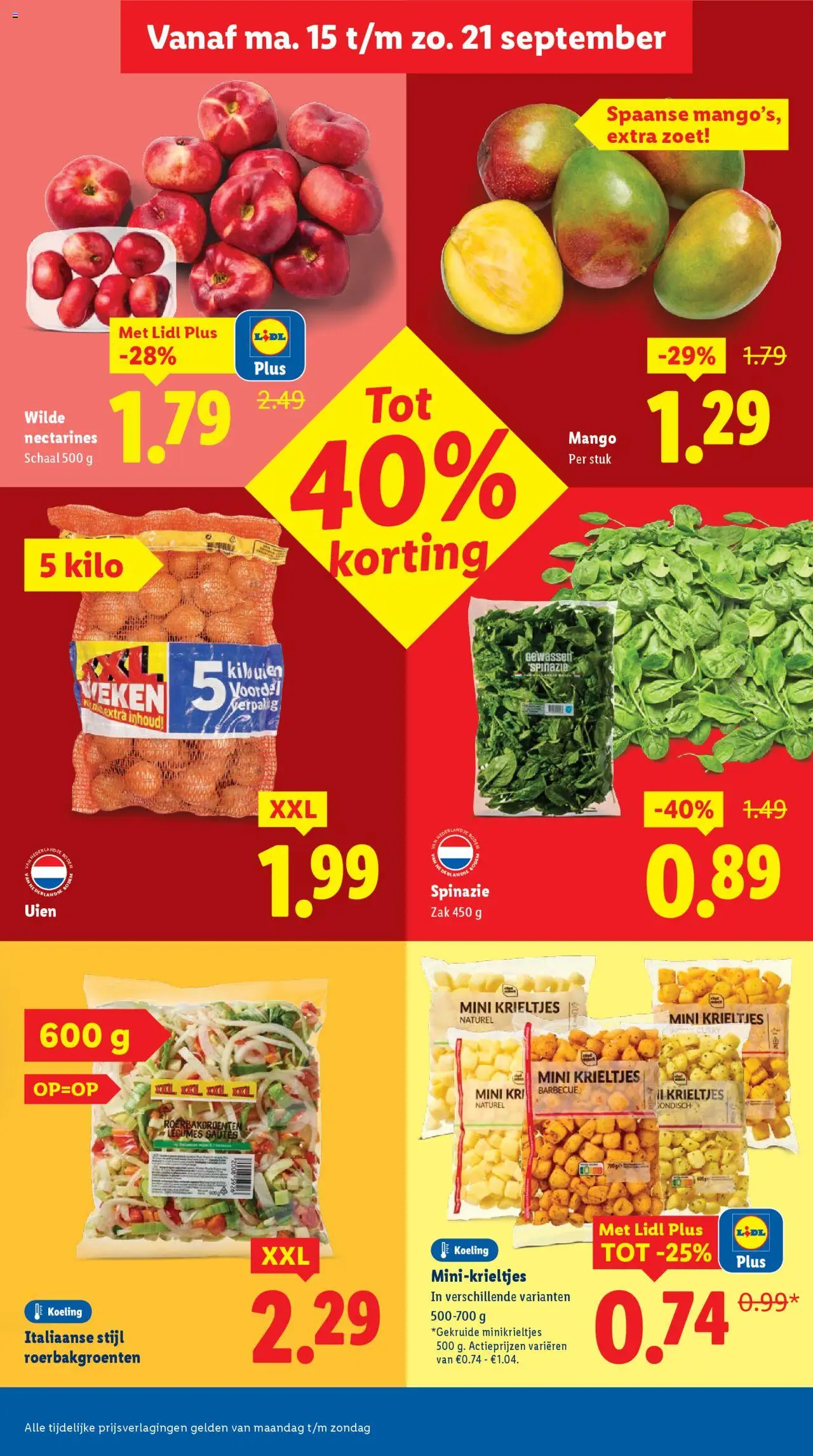  | Pagina: 6 | Producten: Spinazie, Schaal, Krieltjes, Mango