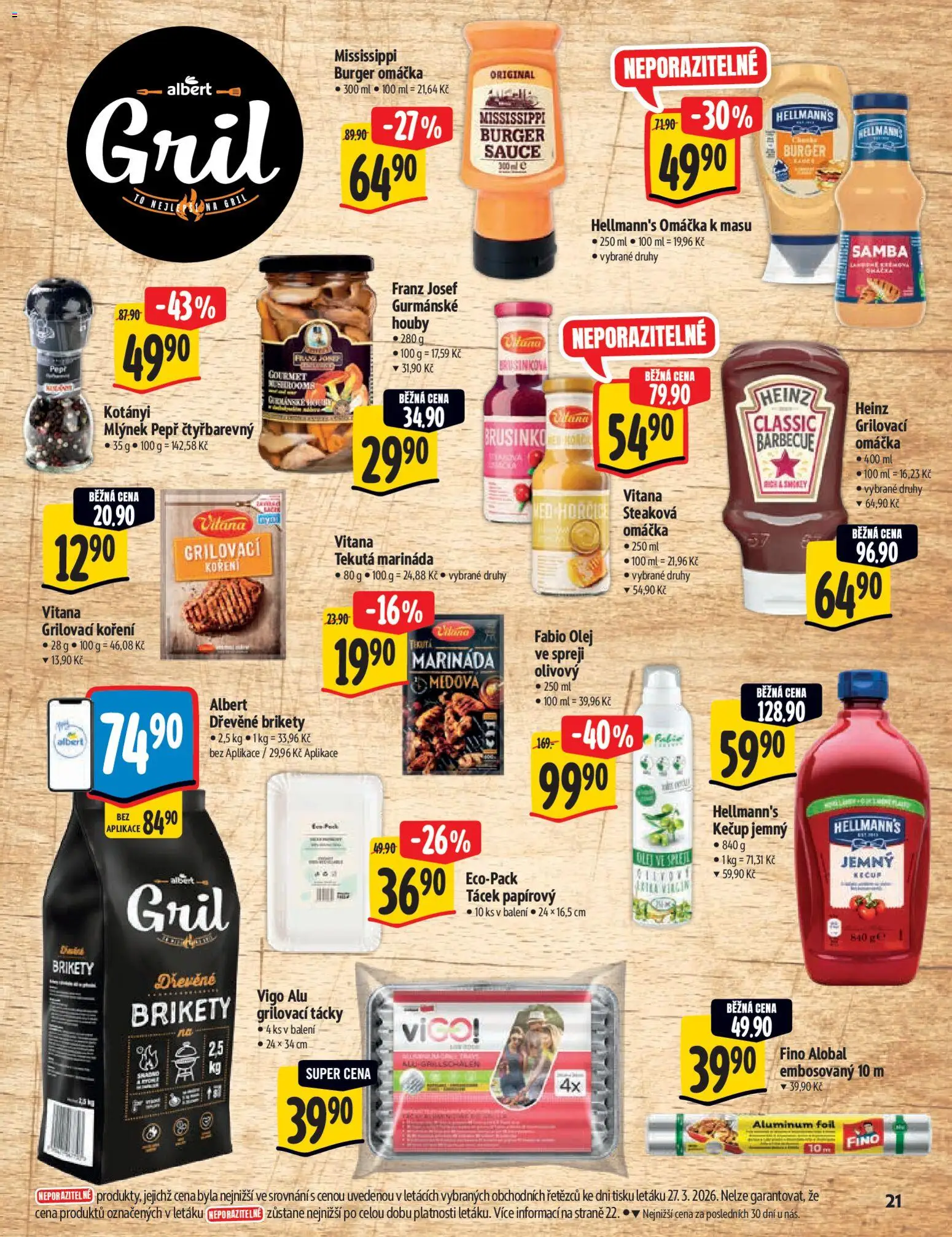 Albert katalog od 07.04.2026 | Strana: 21 | Produkty: Gourmet, Olej, Kečup, Marináda