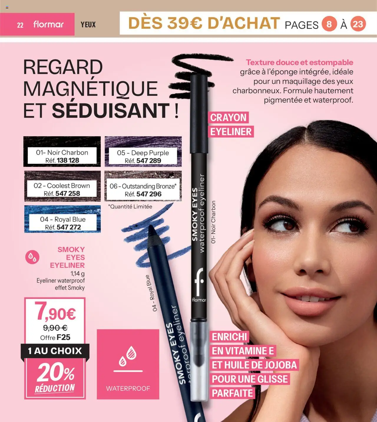 {H1} | Page: 22 | Produits: Maquillage, Huile de jojoba, Crayon, Huile