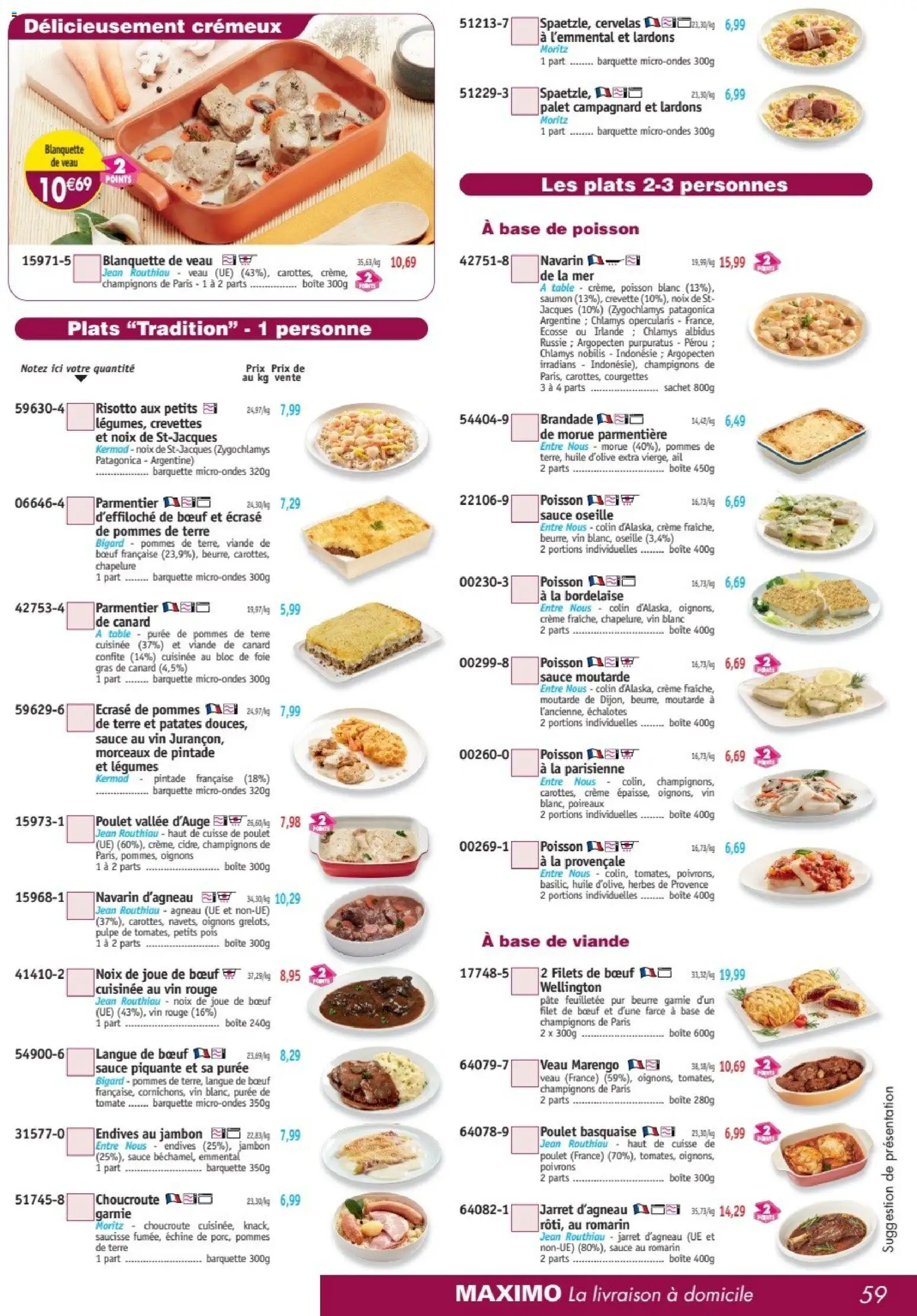 {H1} | Page: 59 | Produits: Crevette, Herbes de provence, Pintade, Jambon